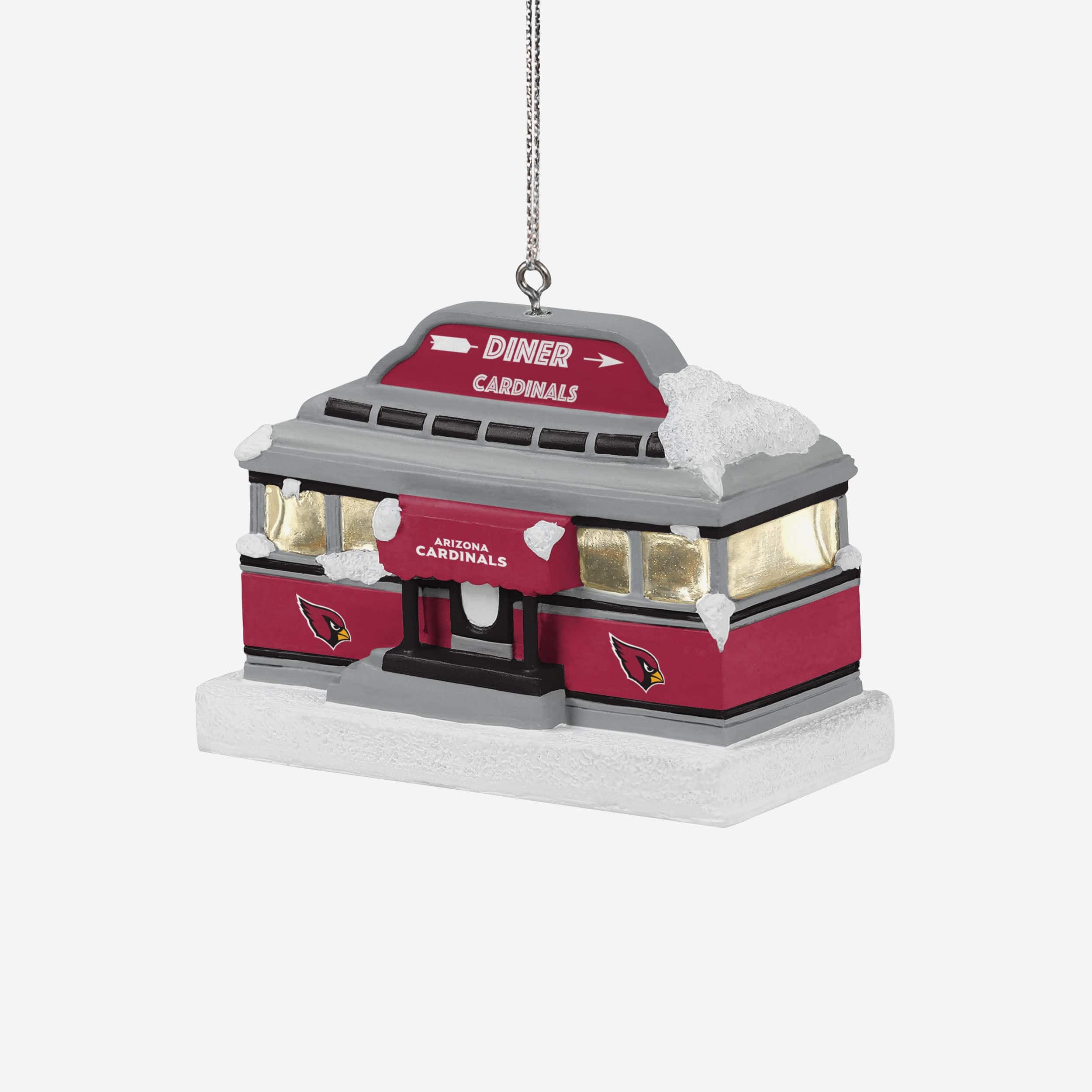 Arizona Cardinals Light Up Diner Ornament - Image 2