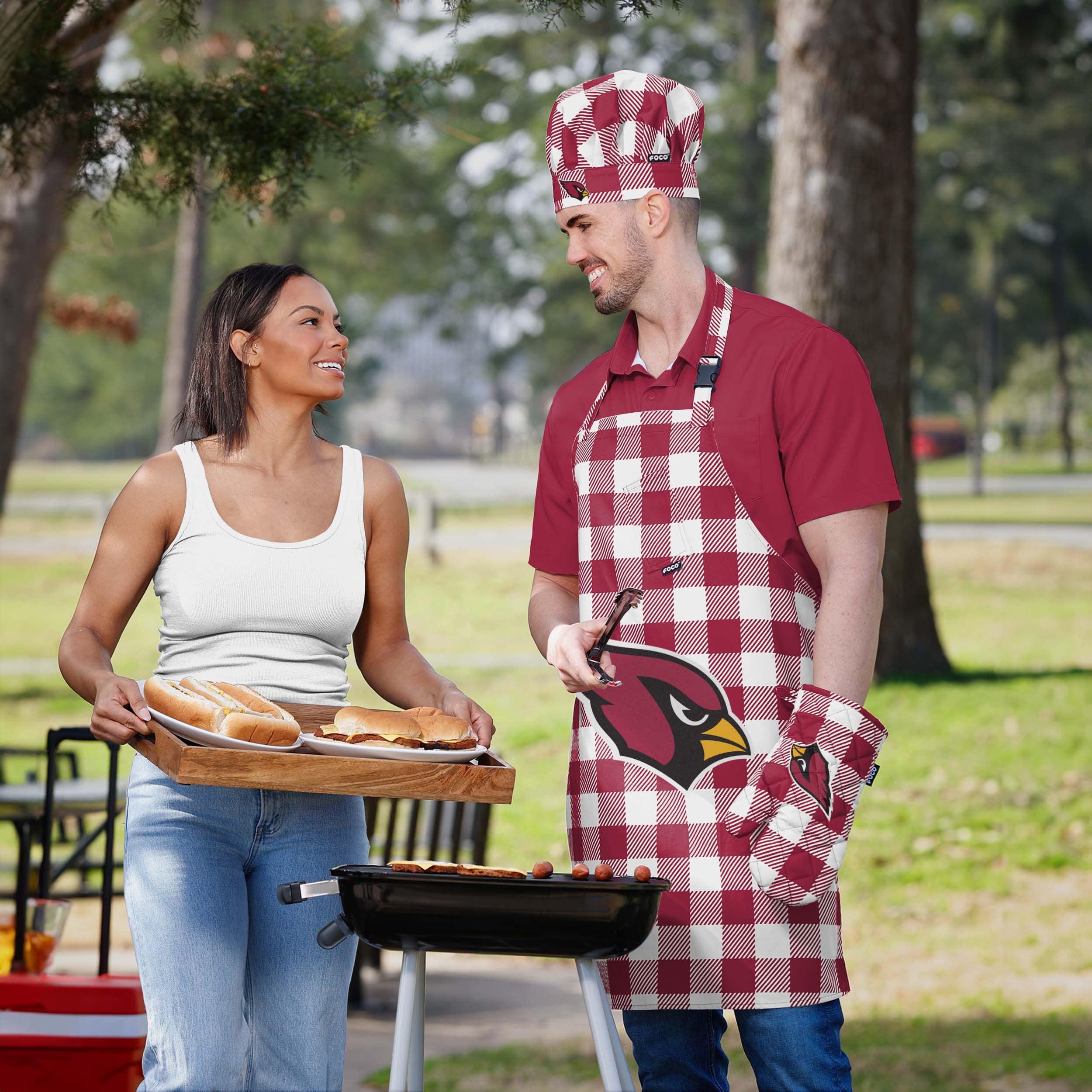 Arizona Cardinals Plaid Chef Set - Image 5