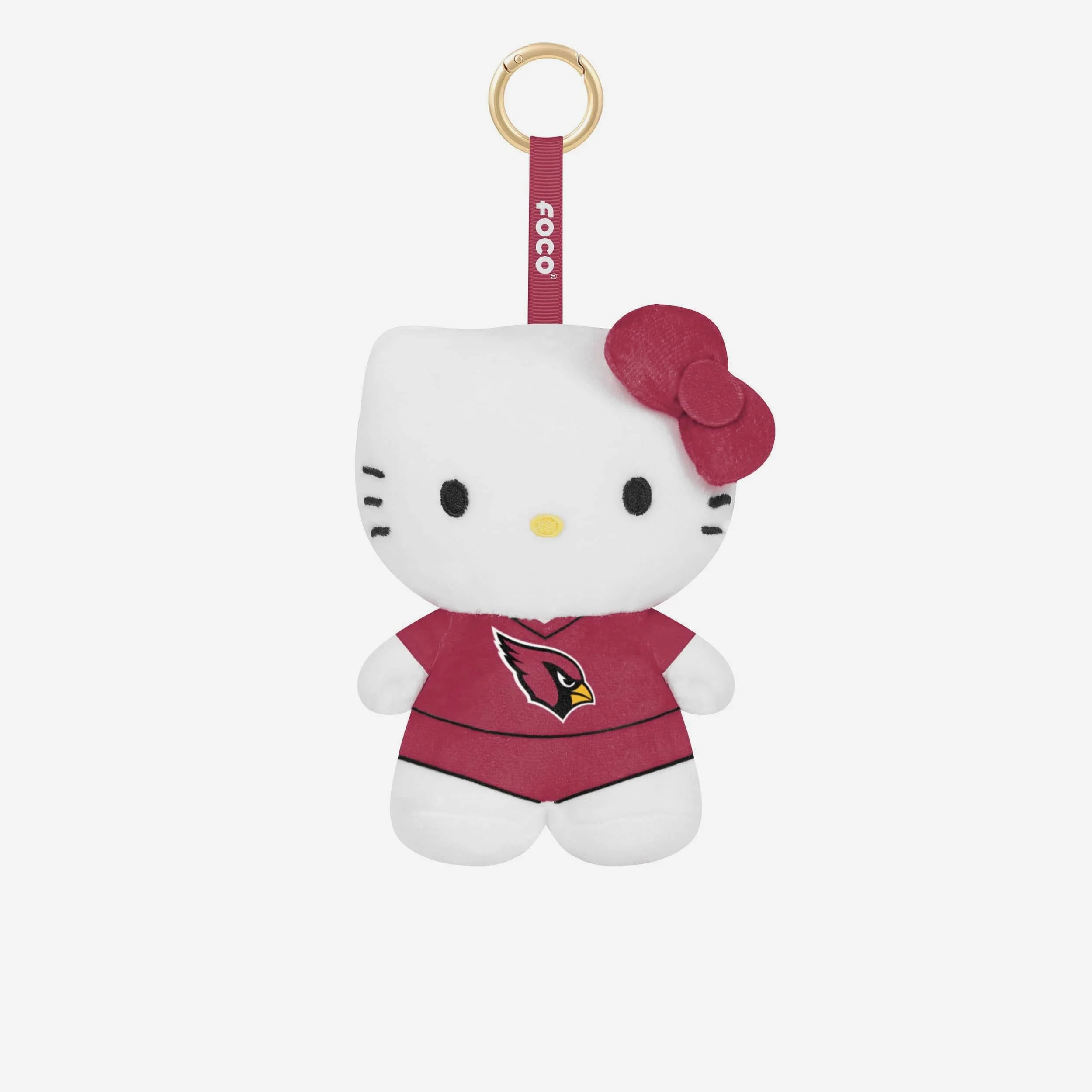 Arizona Cardinals Plush Hello Kitty® Bag Charm Keychain