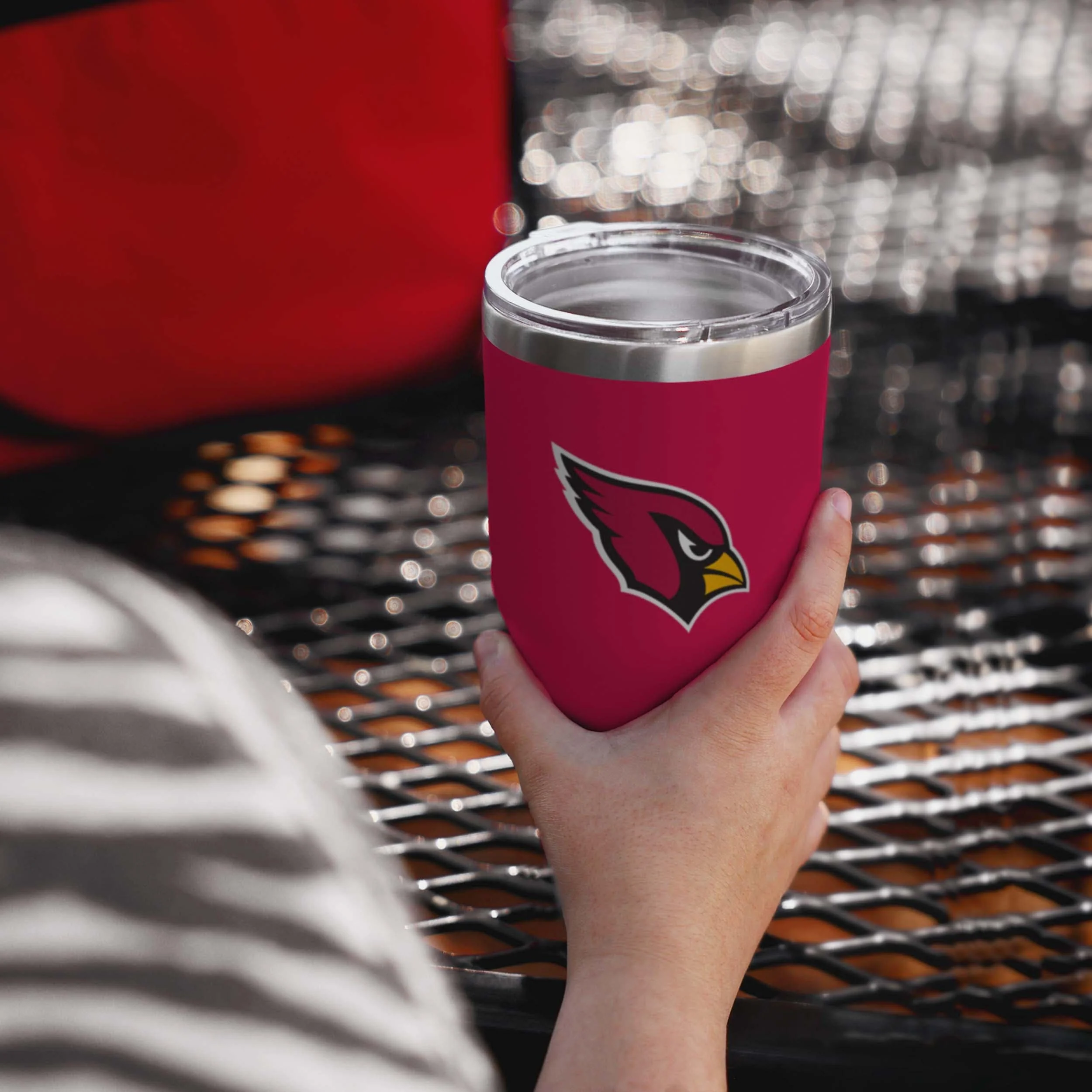 Arizona Cardinals Red Team Logo 30 oz Tumbler - Image 2