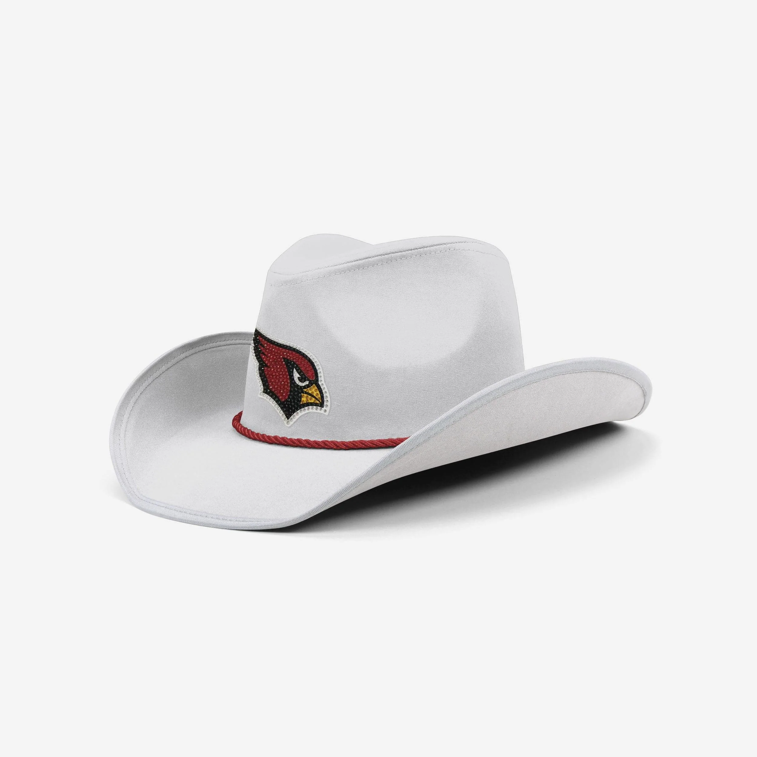Arizona Cardinals White Rhinestone Logo Cowboy Hat