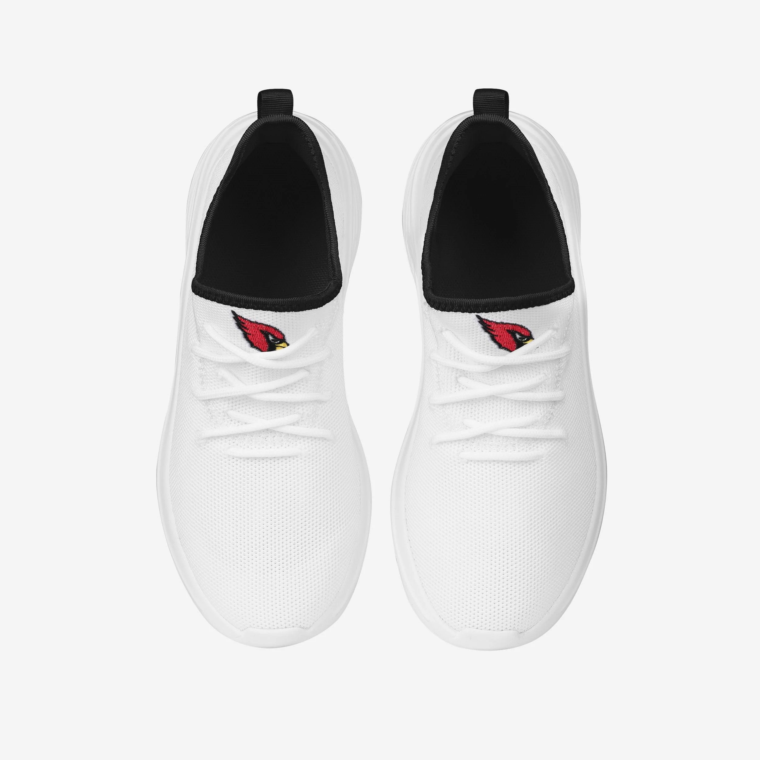 Arizona Cardinals Womens Midsole White Sneakers - Image 4
