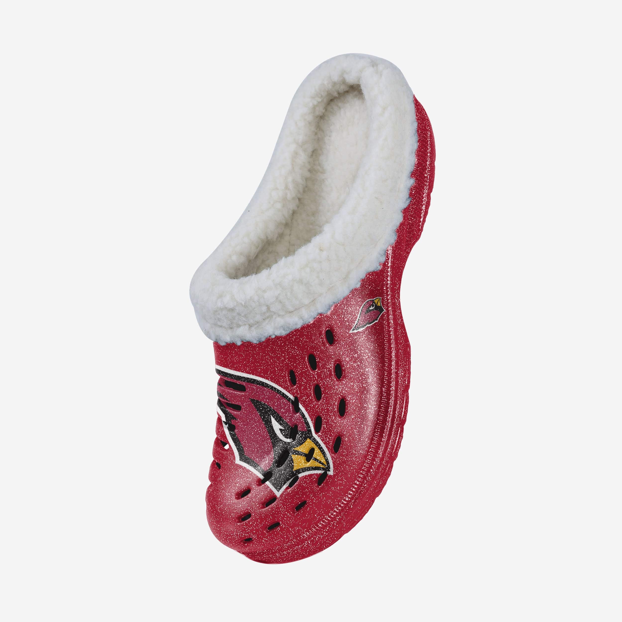Arizona Cardinals Womens Sherpa Lined Glitter Clog - Image 2