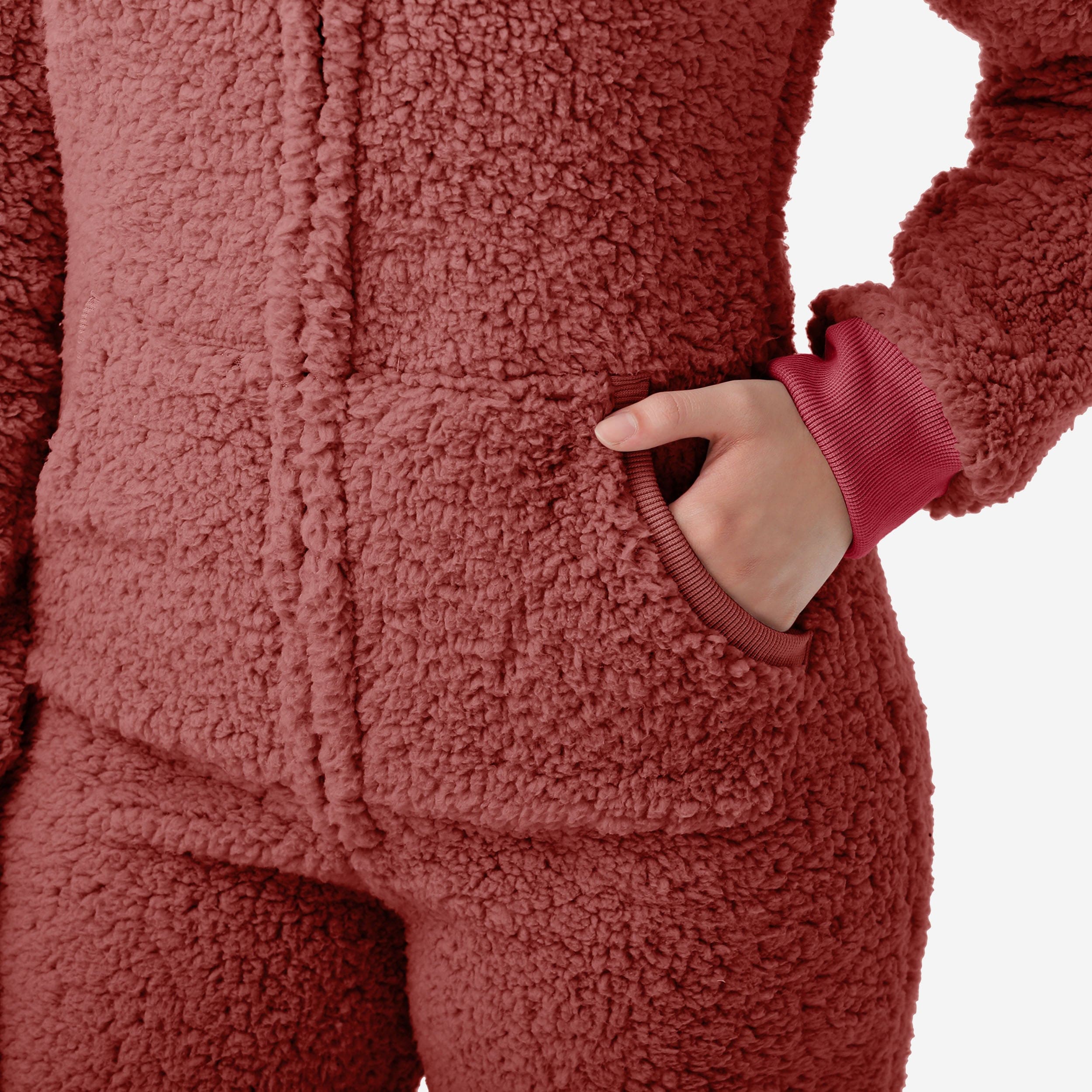 Arizona Cardinals Womens Sherpa One Piece Pajamas - Image 4