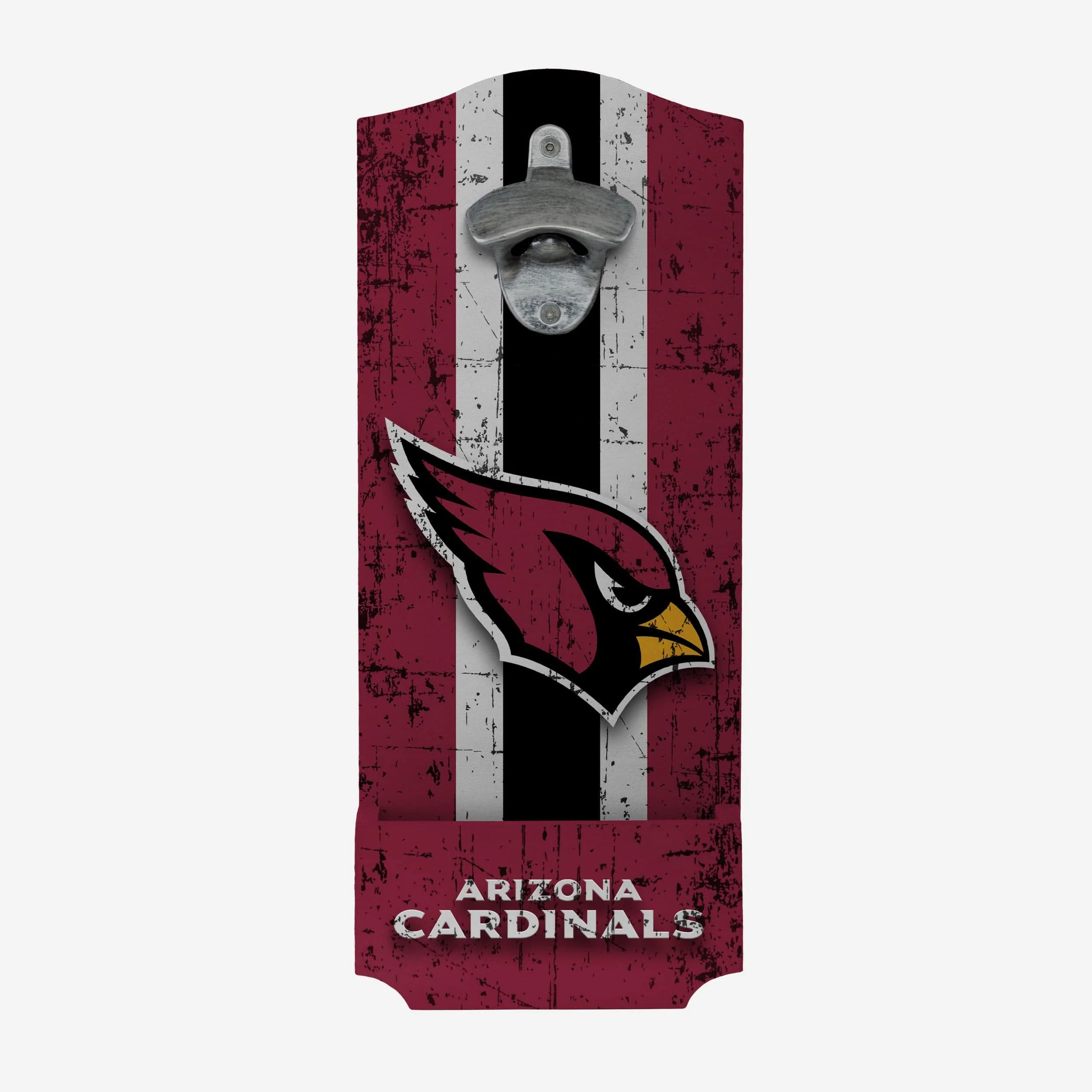 Arizona Cardinals Wooden Bottle Cap Opener Sign - Image 2