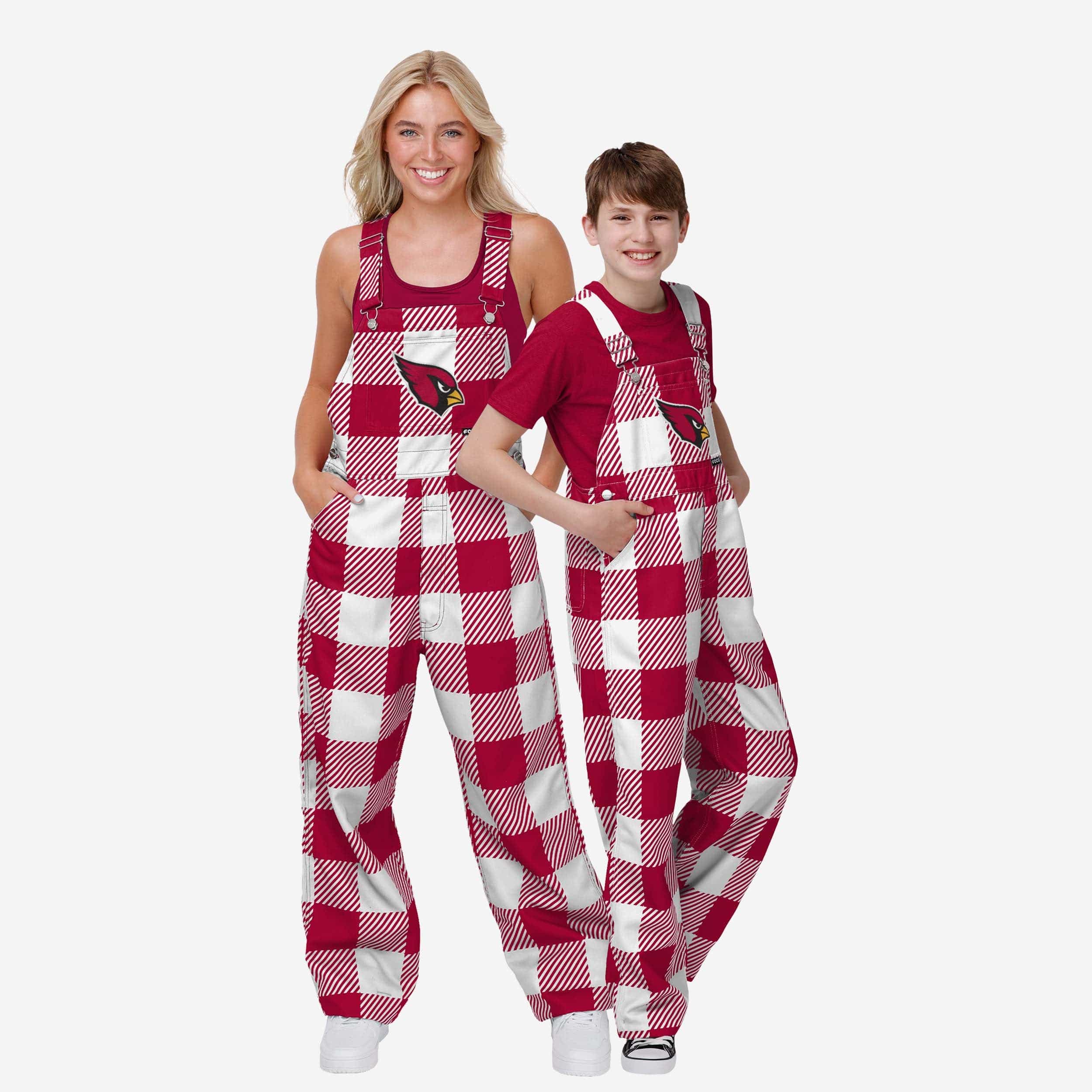 Arizona Cardinals Youth Plaid Bib Overalls - Image 3