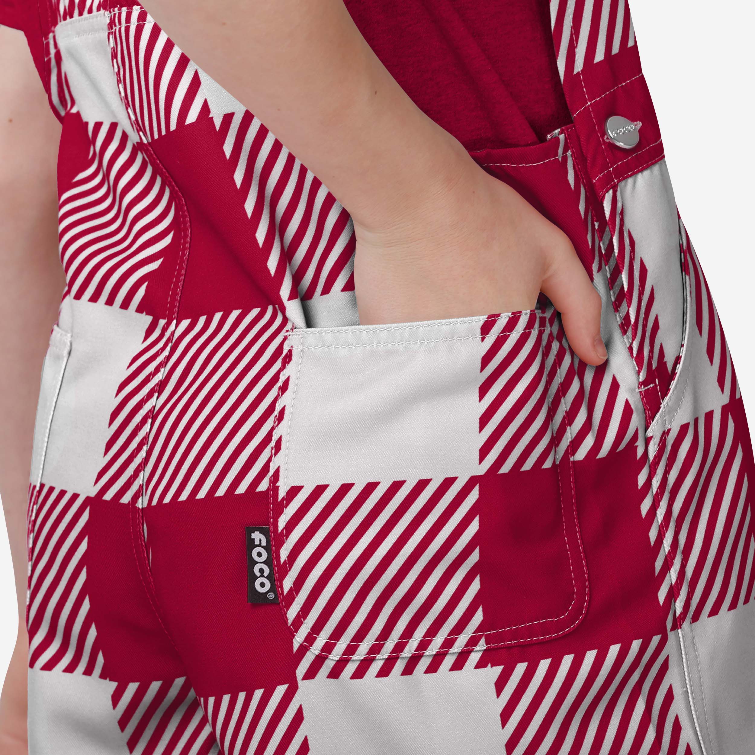 Arizona Cardinals Youth Plaid Bib Overalls - Image 6