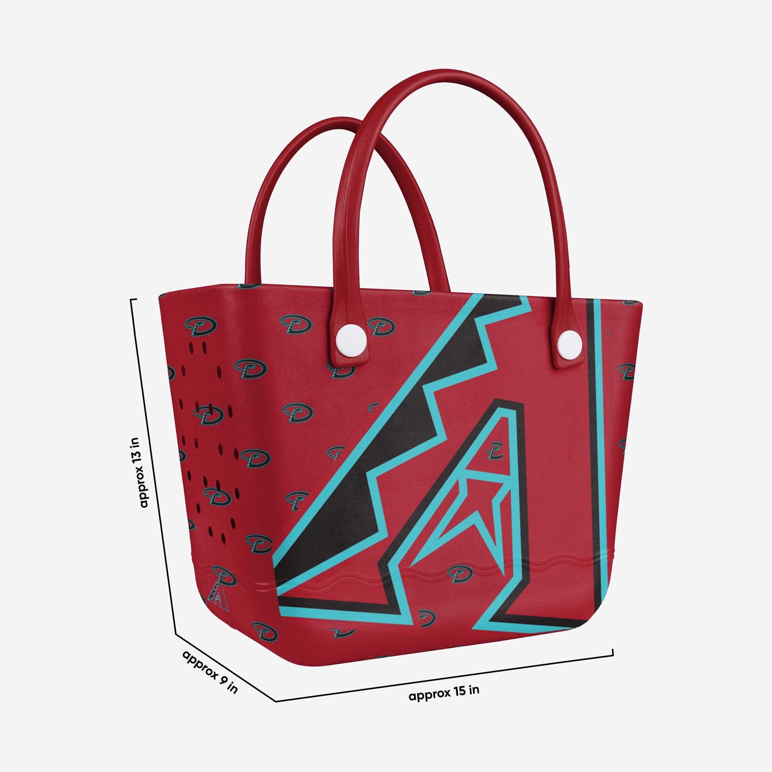 Arizona Diamondbacks Big Logo Mini Print Tailgate Tote Bag - Image 3