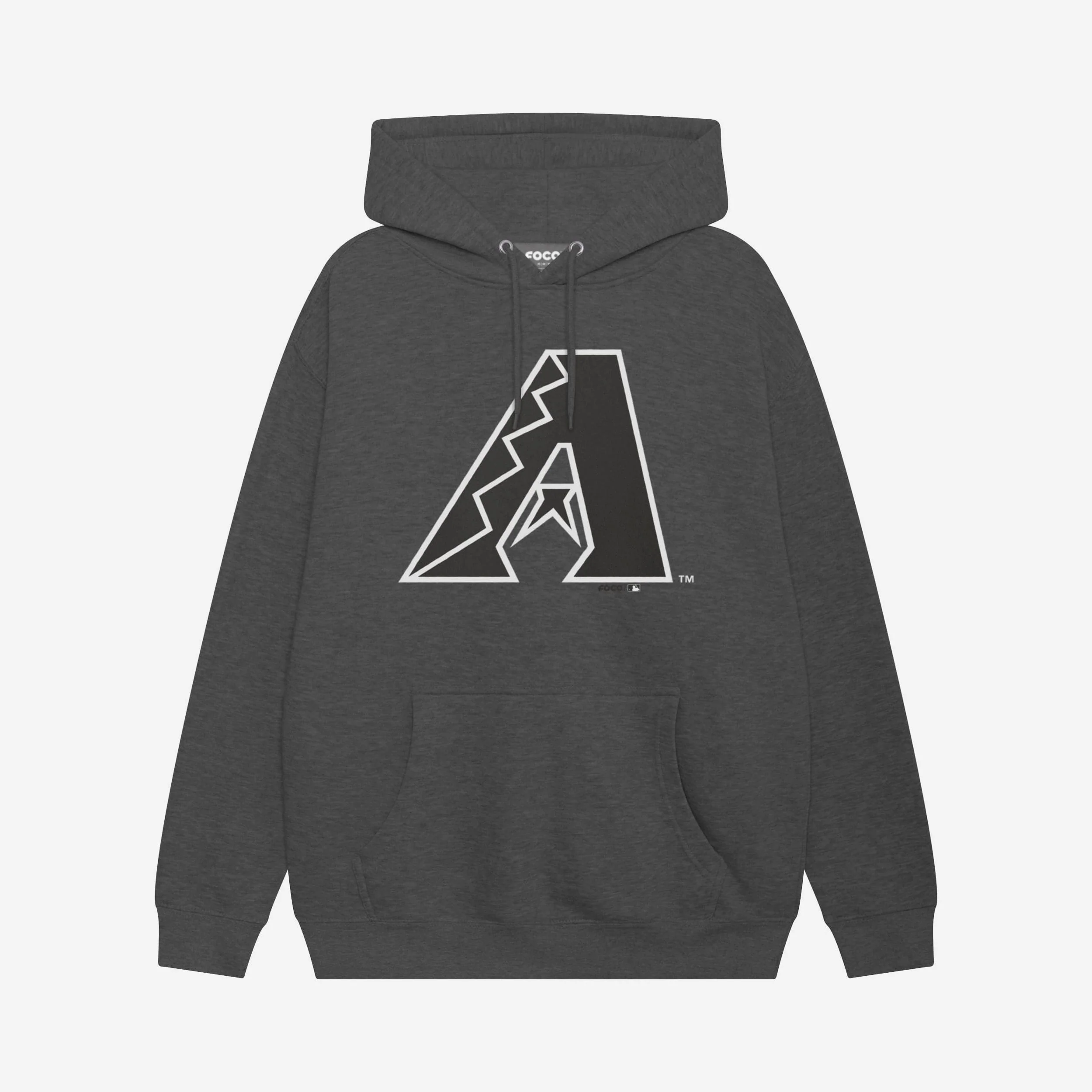 Arizona Diamondbacks Black & White Primary Logo Hoodie