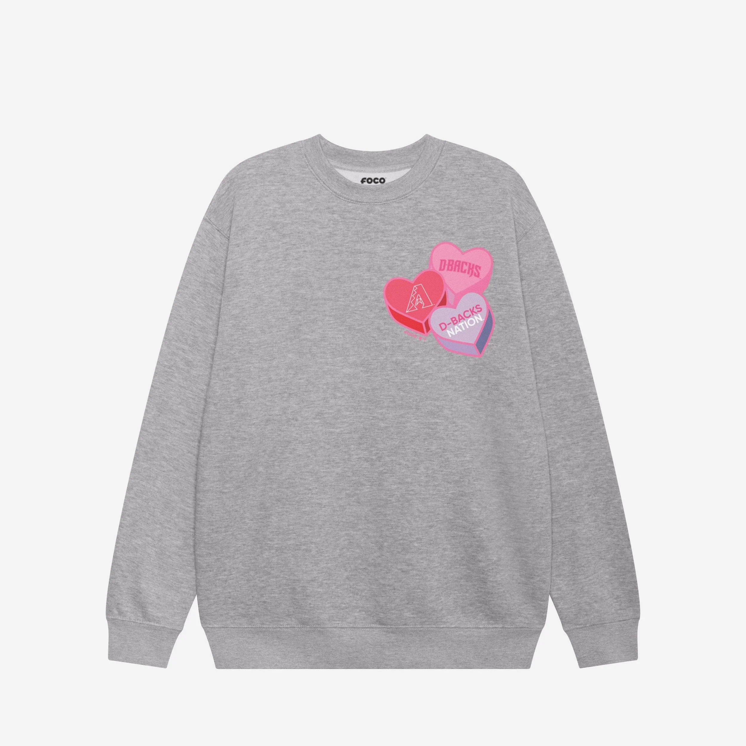 Arizona Diamondbacks Candy Heart Crew Neck Sweatshirt - Image 3