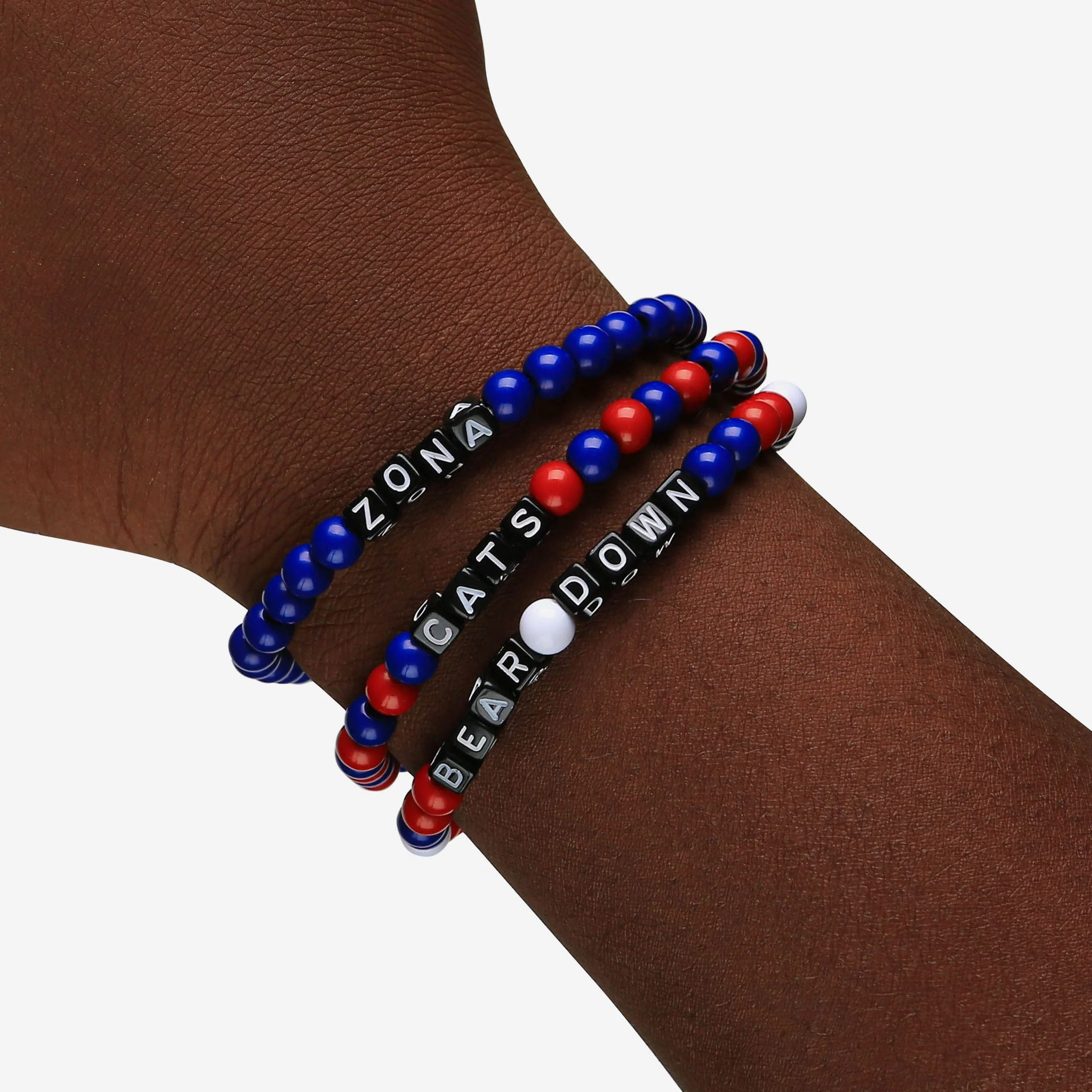 Arizona Wildcats 3 Pack Beaded Friendship Bracelet - Image 4
