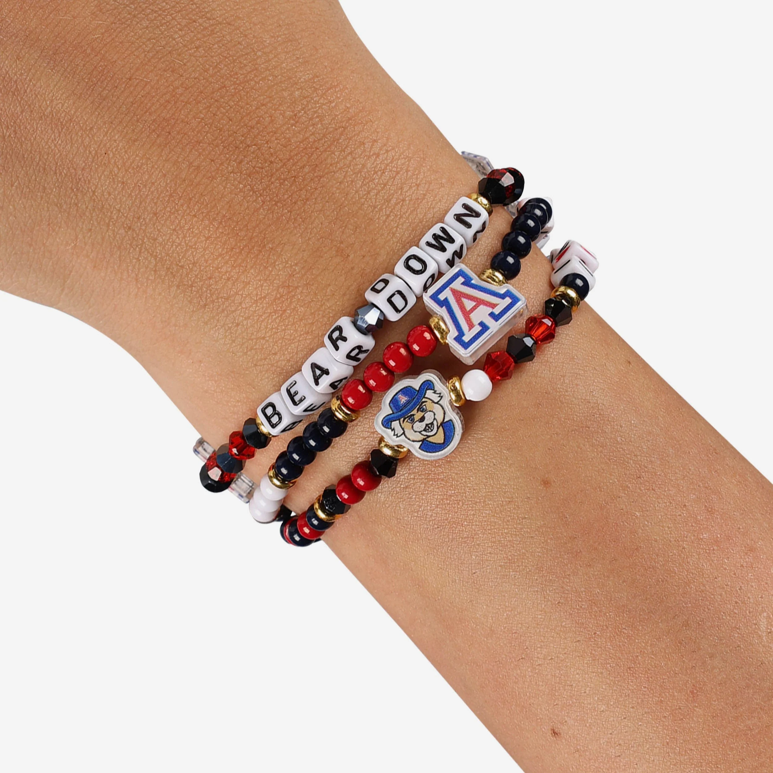 Arizona Wildcats 3 Pack Friendship Bracelet - Image 4