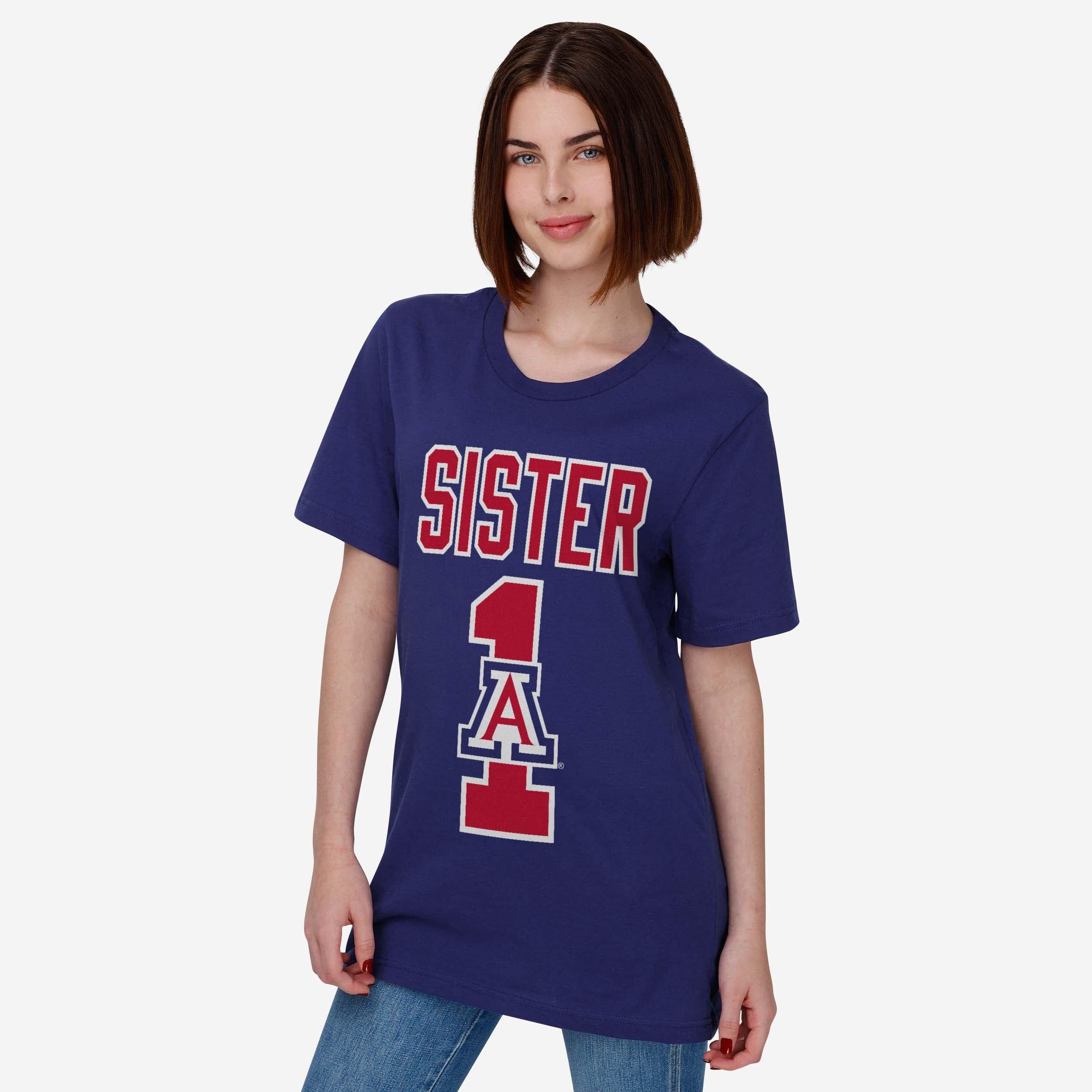 Arizona Wildcats Number 1 Sister T-Shirt - Image 2