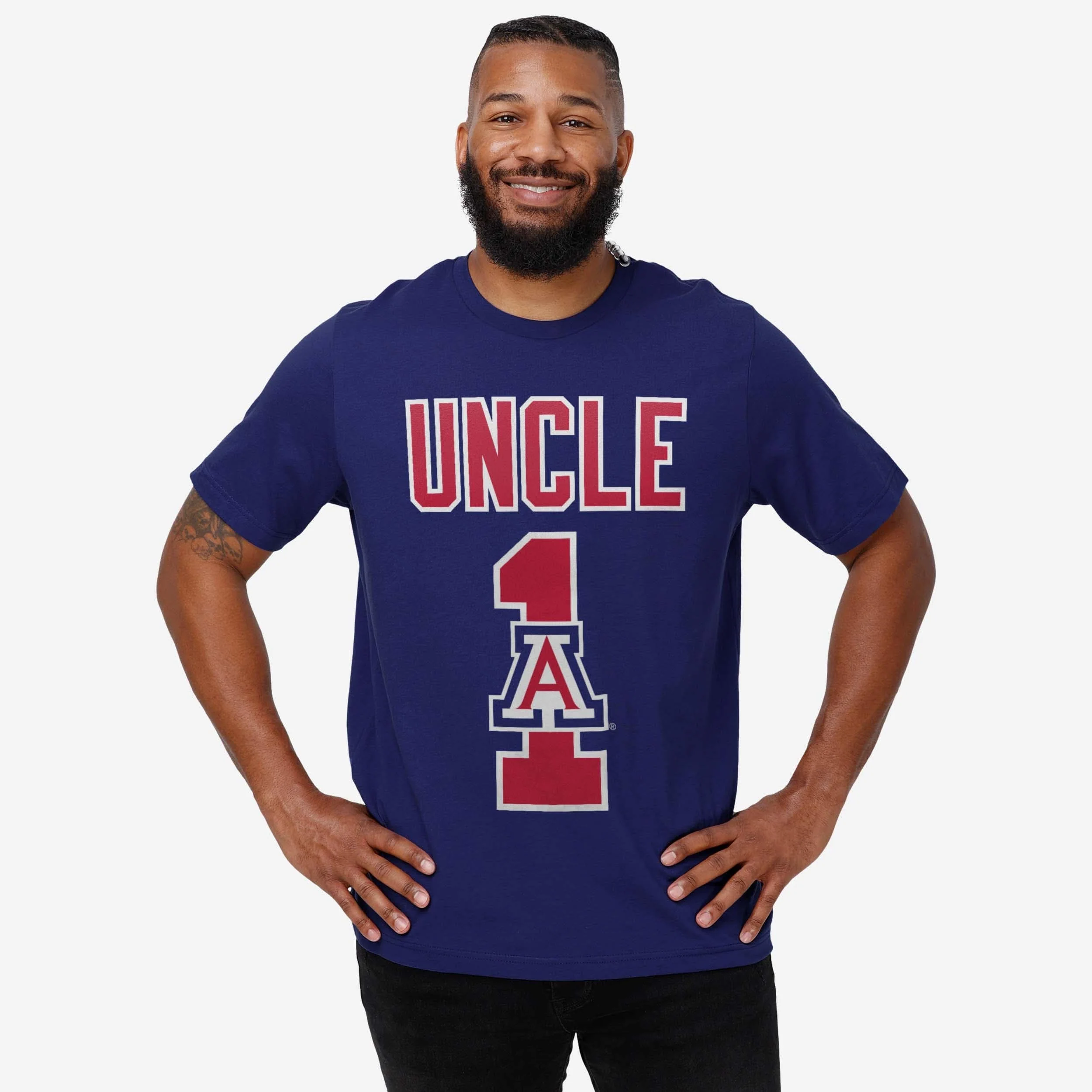 Arizona Wildcats Number 1 Uncle T-Shirt - Image 2