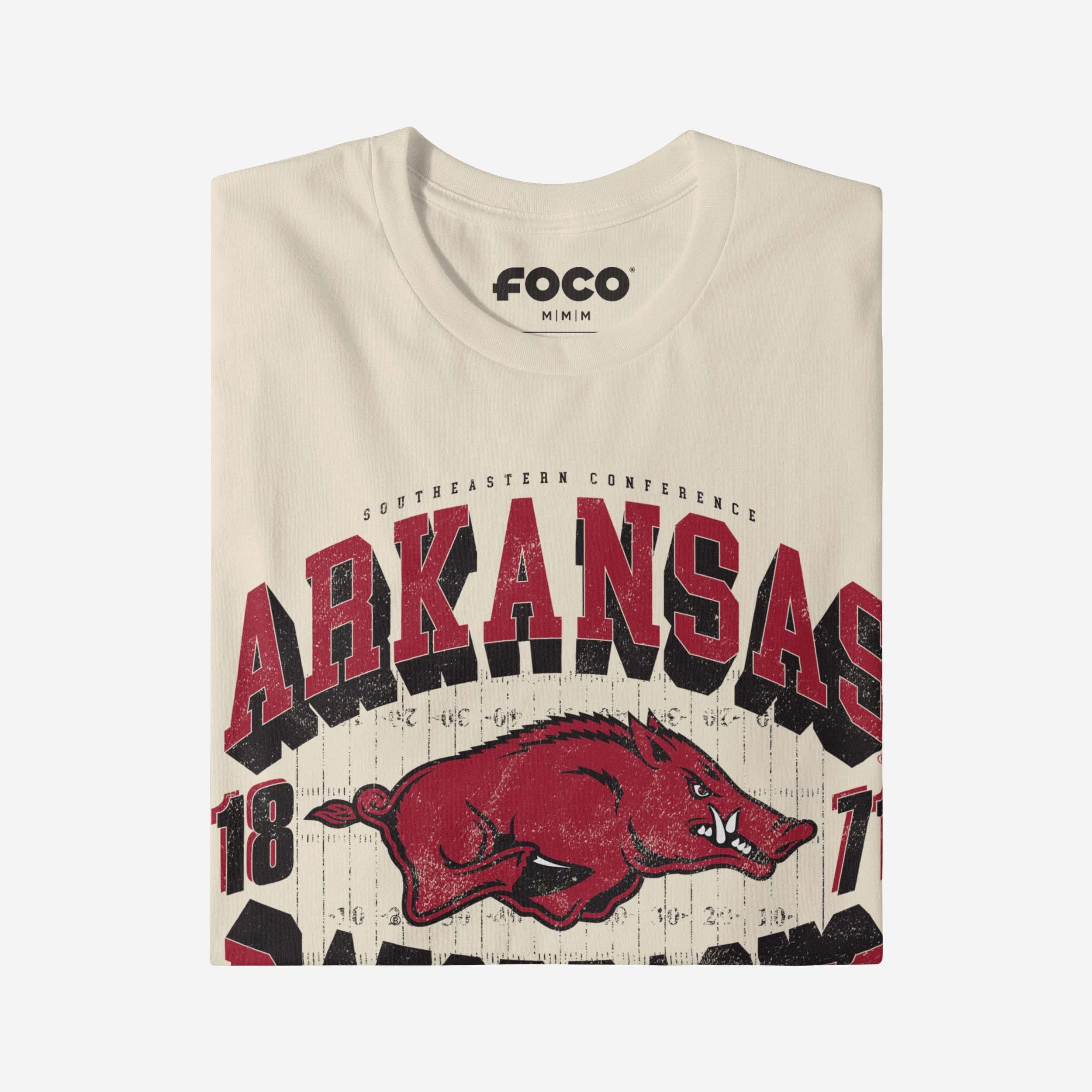 Arkansas Razorbacks Field Arched Wordmark T-Shirt - Image 4