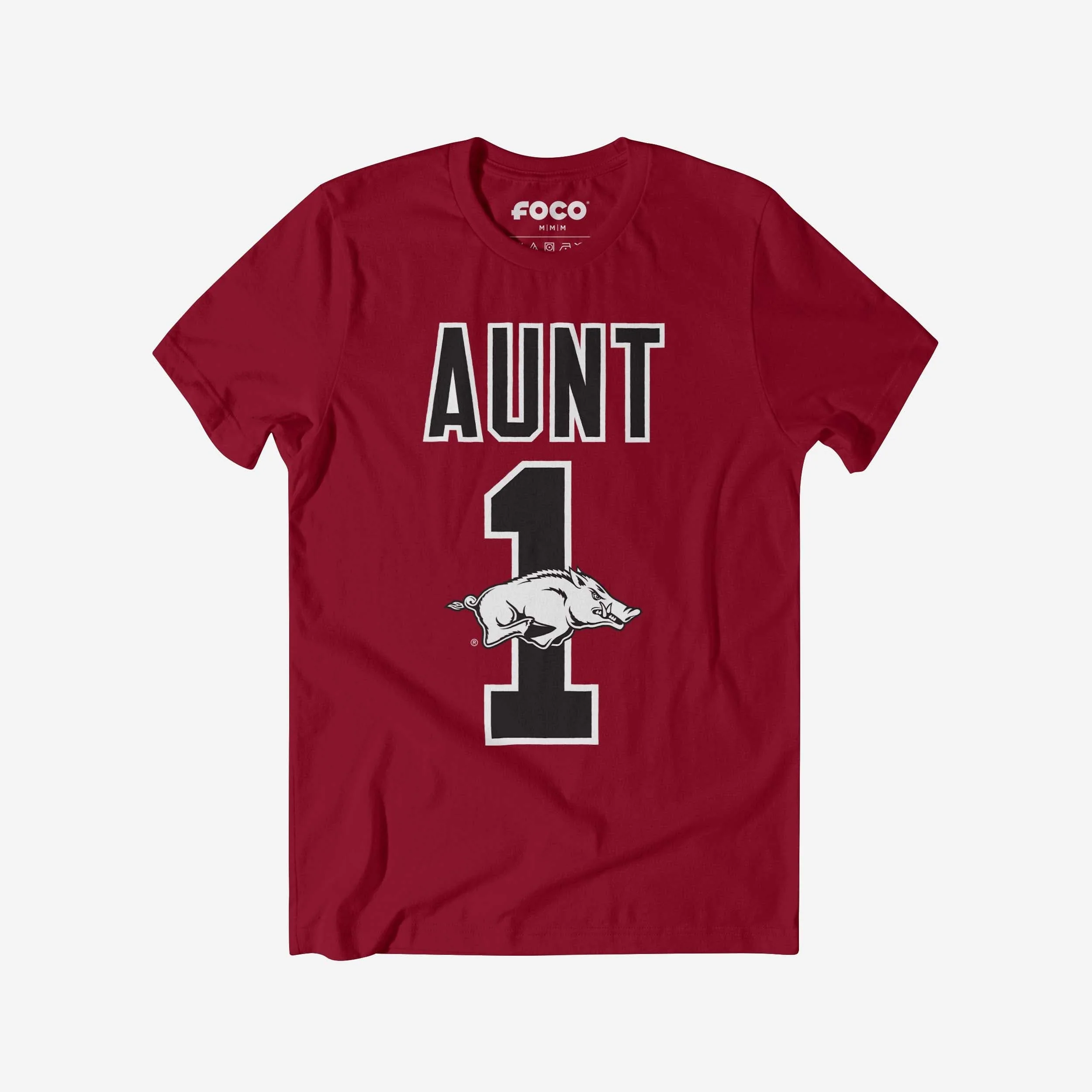 Arkansas Razorbacks Number 1 Aunt T-Shirt