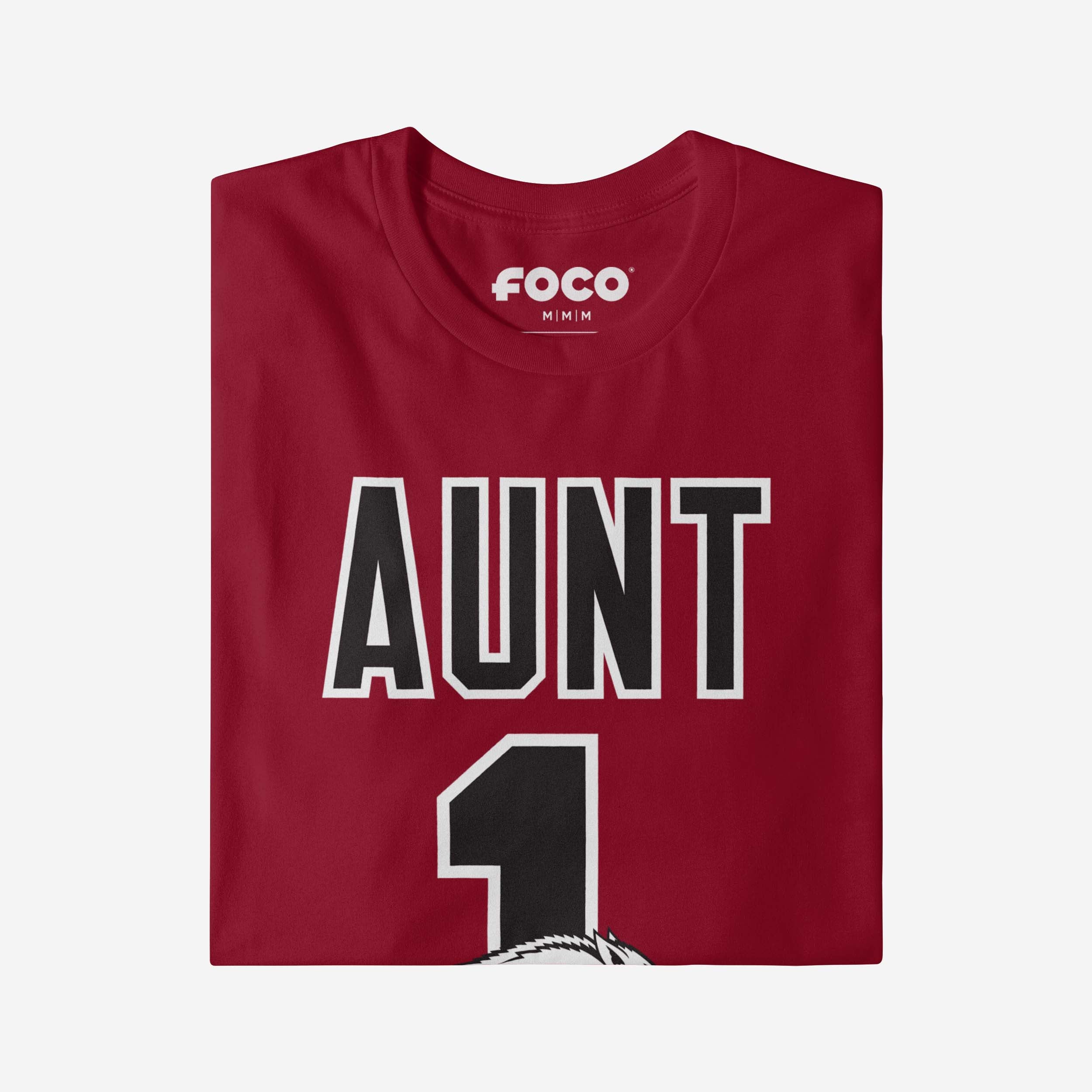 Arkansas Razorbacks Number 1 Aunt T-Shirt - Image 4