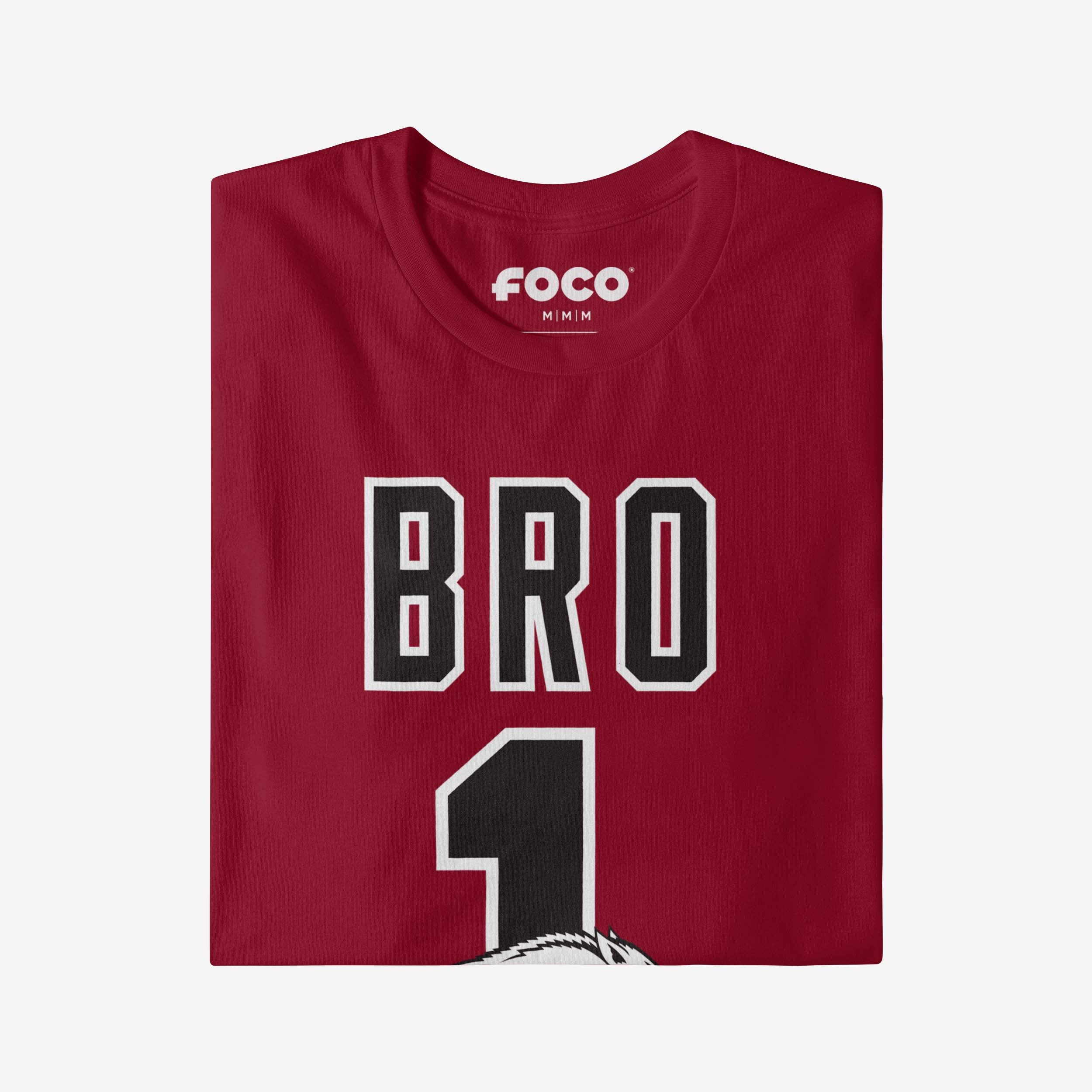 Arkansas Razorbacks Number 1 Bro T-Shirt - Image 4