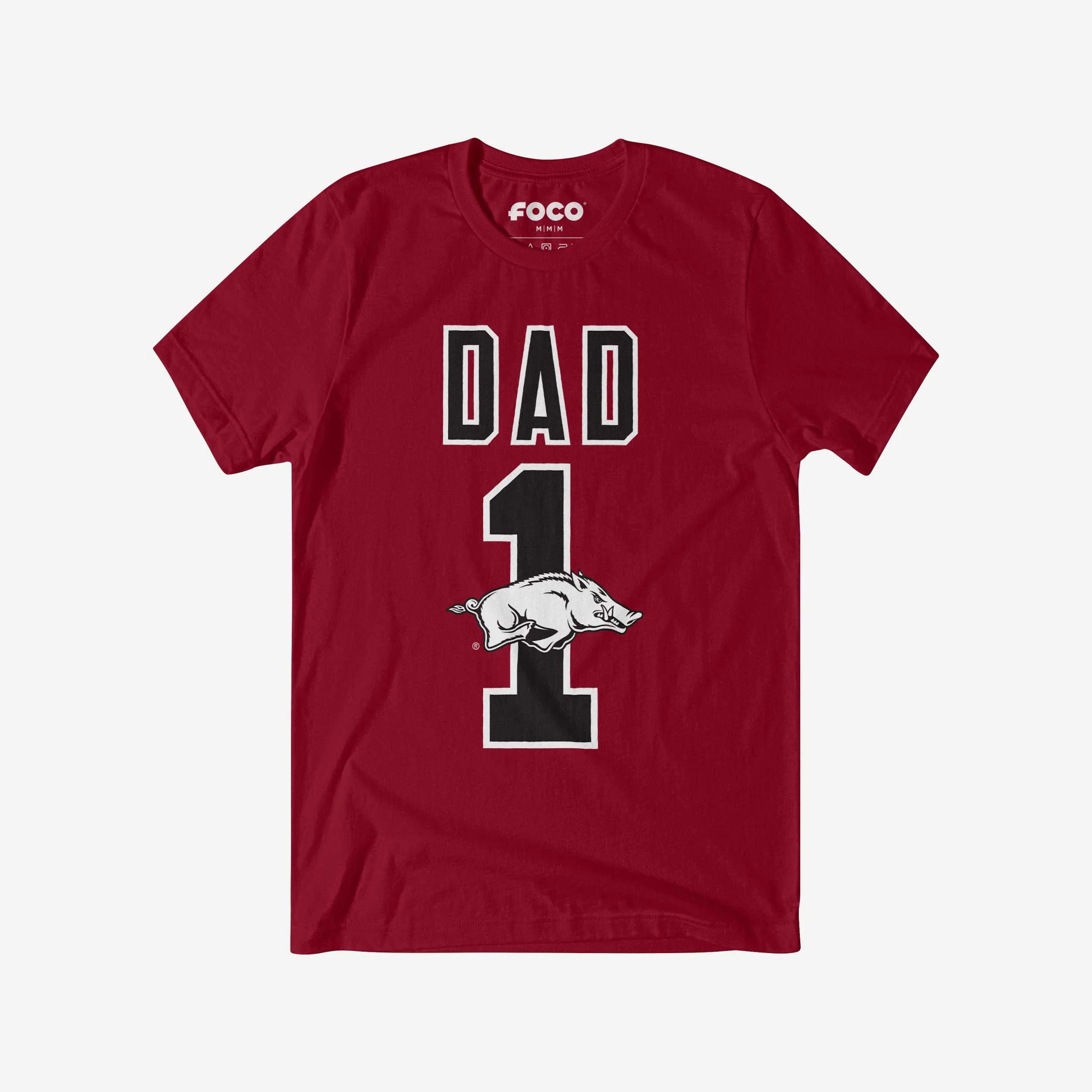 Arkansas Razorbacks Number 1 Dad T-Shirt