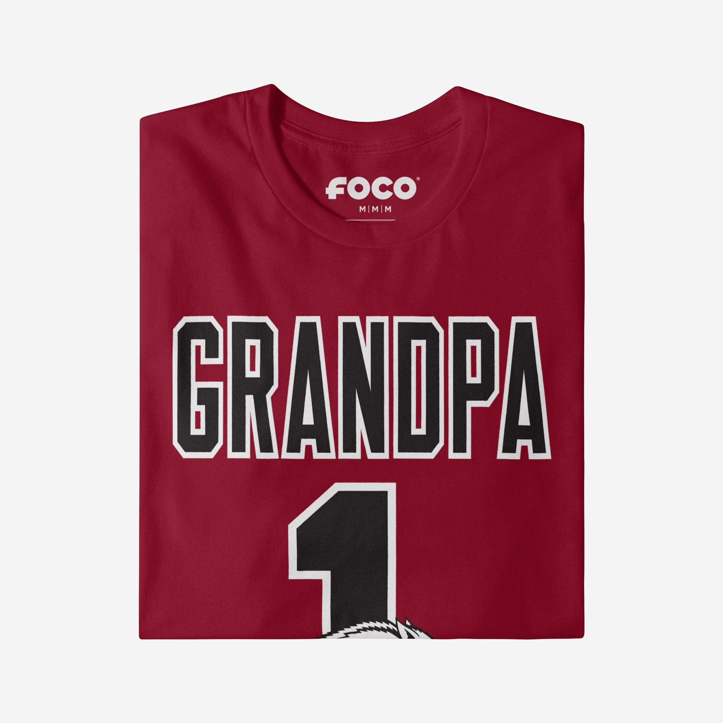 Arkansas Razorbacks Number 1 Grandpa T-Shirt - Image 3
