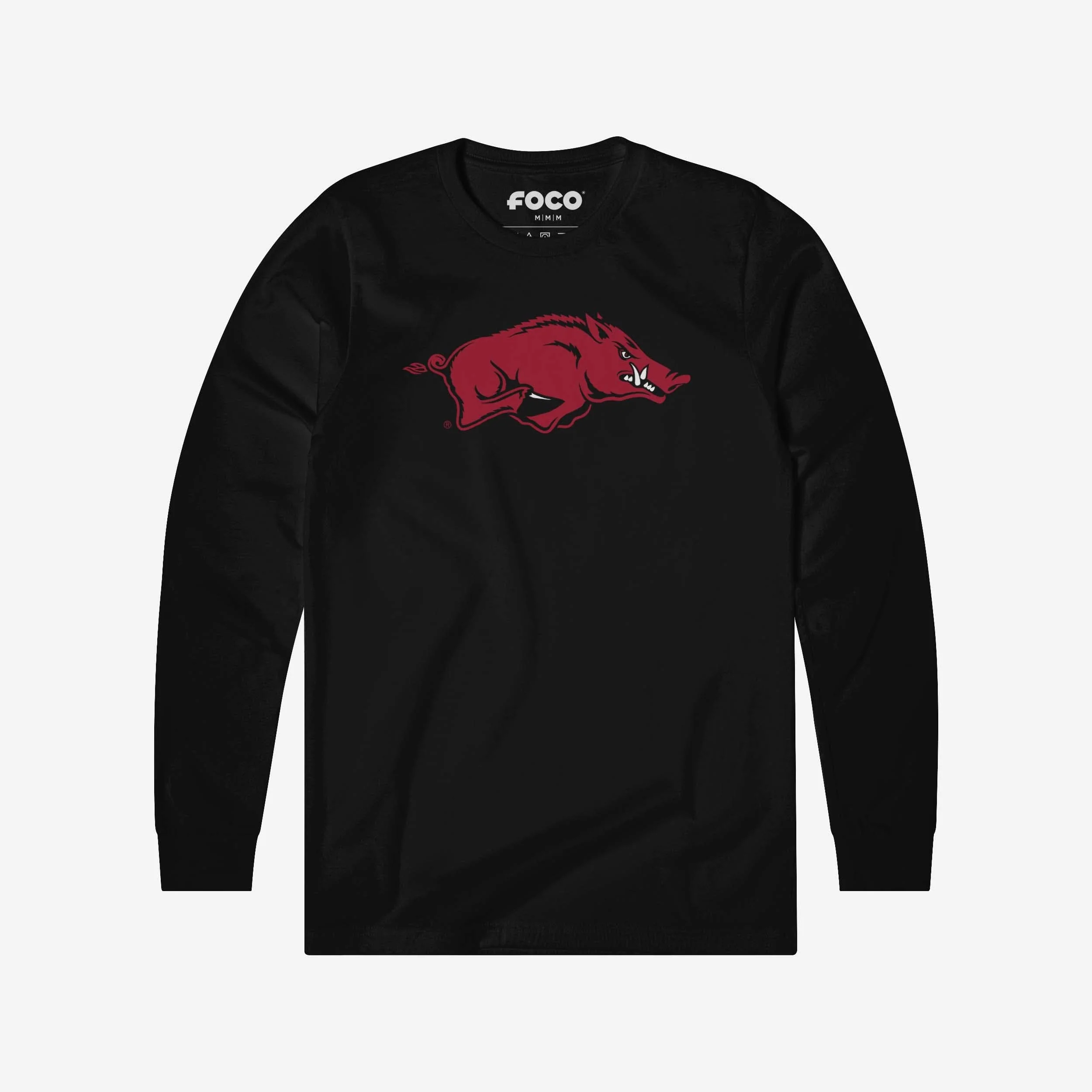 Arkansas Razorbacks Primary Logo Long Sleeve T-Shirt - Image 4