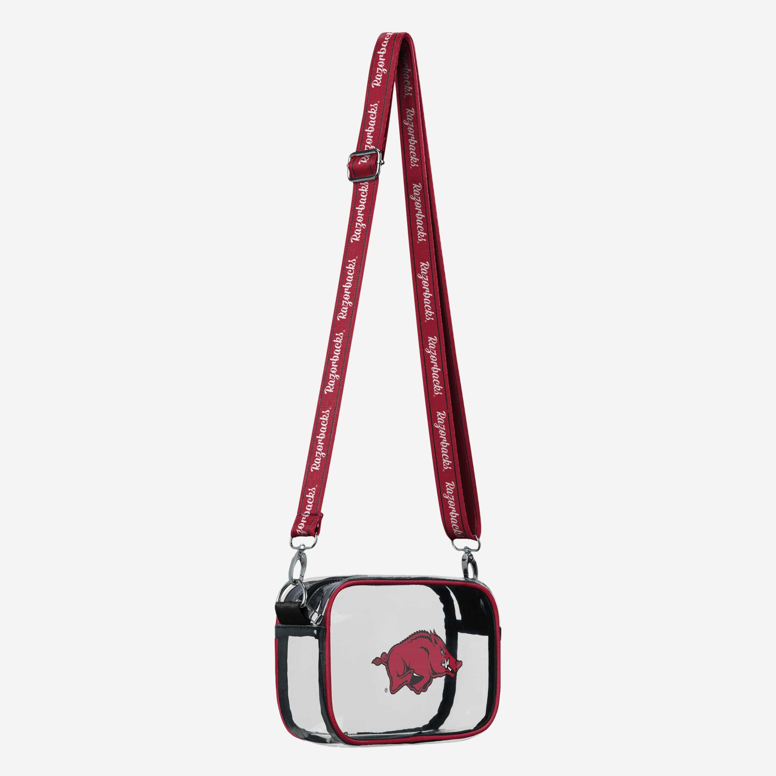 Arkansas Razorbacks Team Stripe Clear Crossbody Bag - Image 2