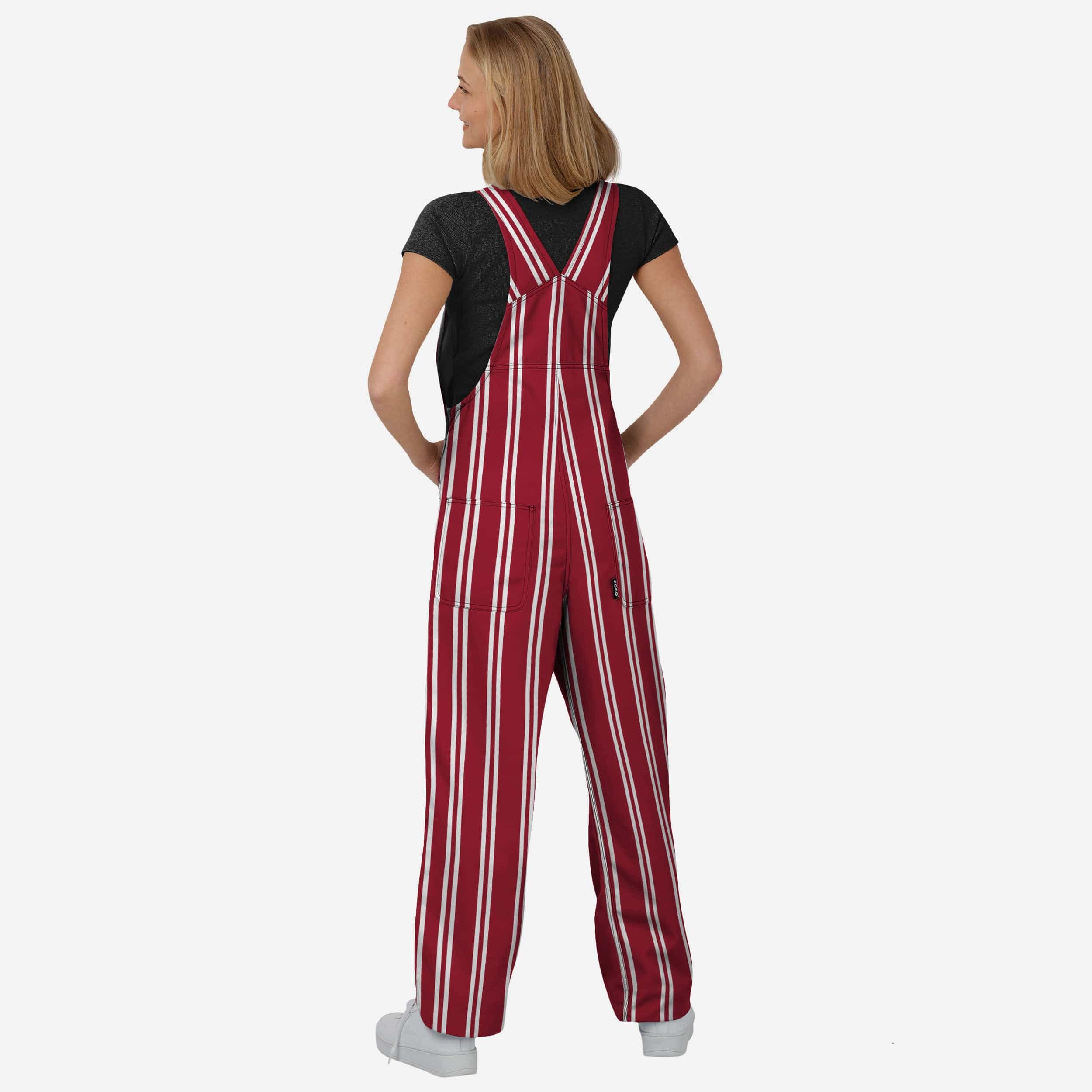 Arkansas Razorbacks Womens Sideline Spirit Bib Overalls - Image 2