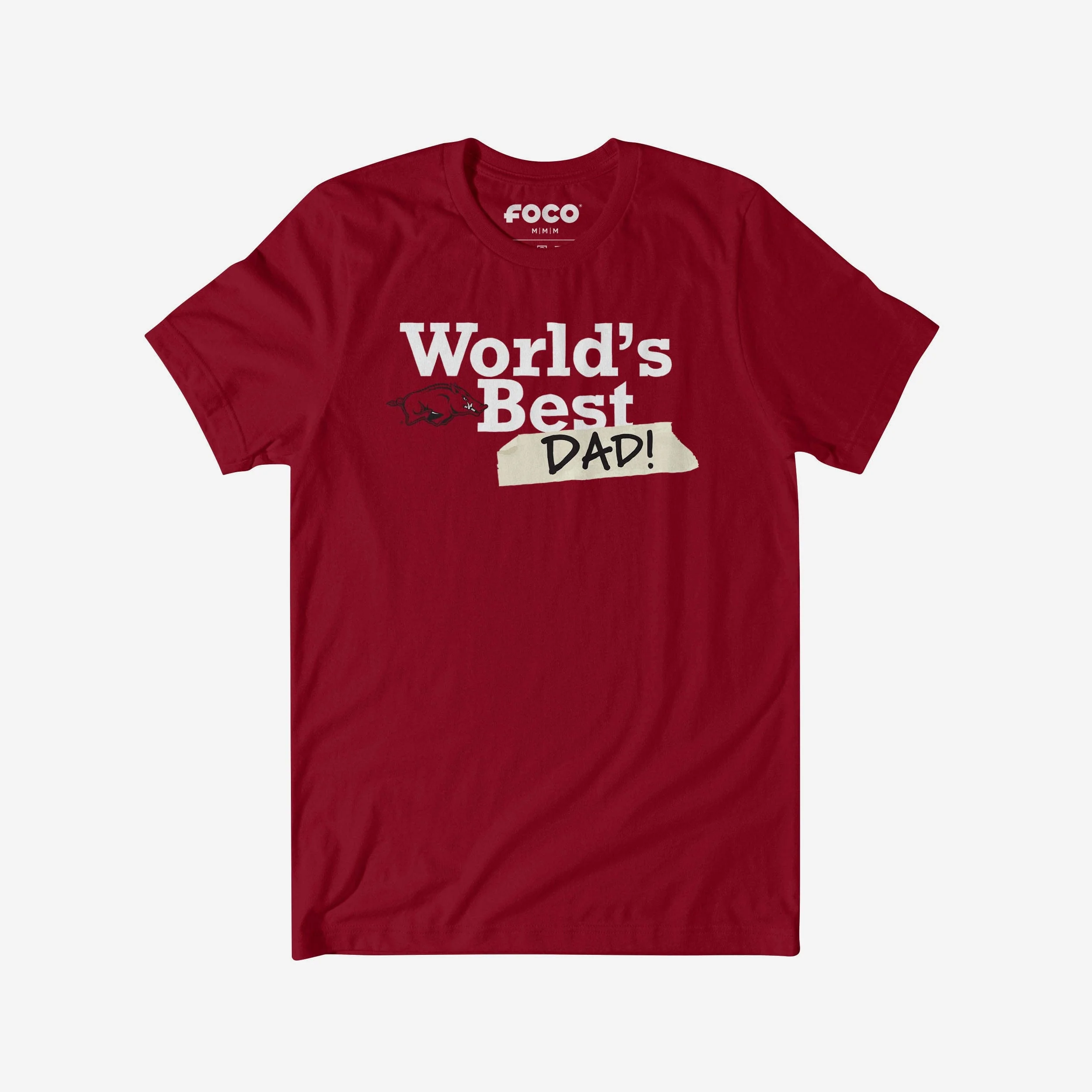 Arkansas Razorbacks World's Best Dad T-Shirt