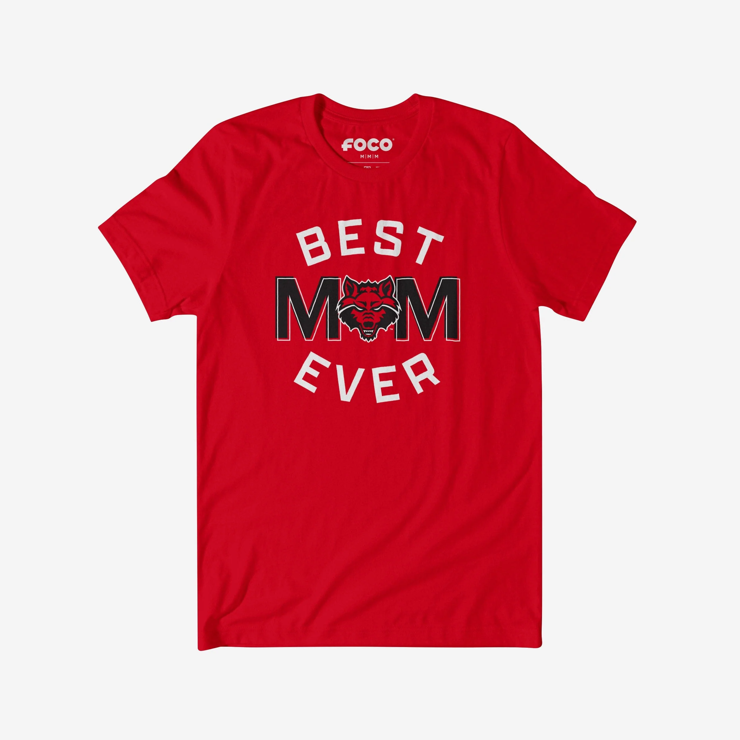 Arkansas State Red Wolves Best Mom Ever Arched T-Shirt