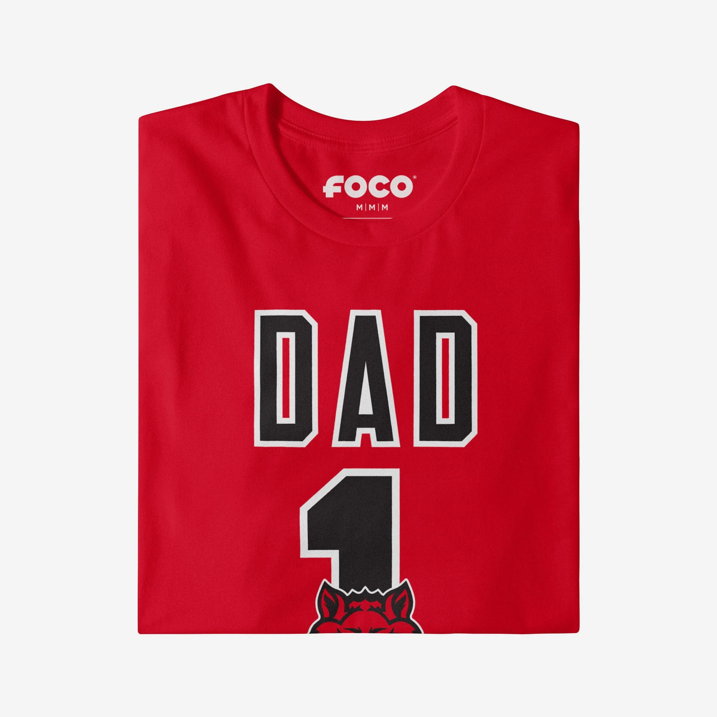 Arkansas State Red Wolves Number 1 Dad T-Shirt - Image 3