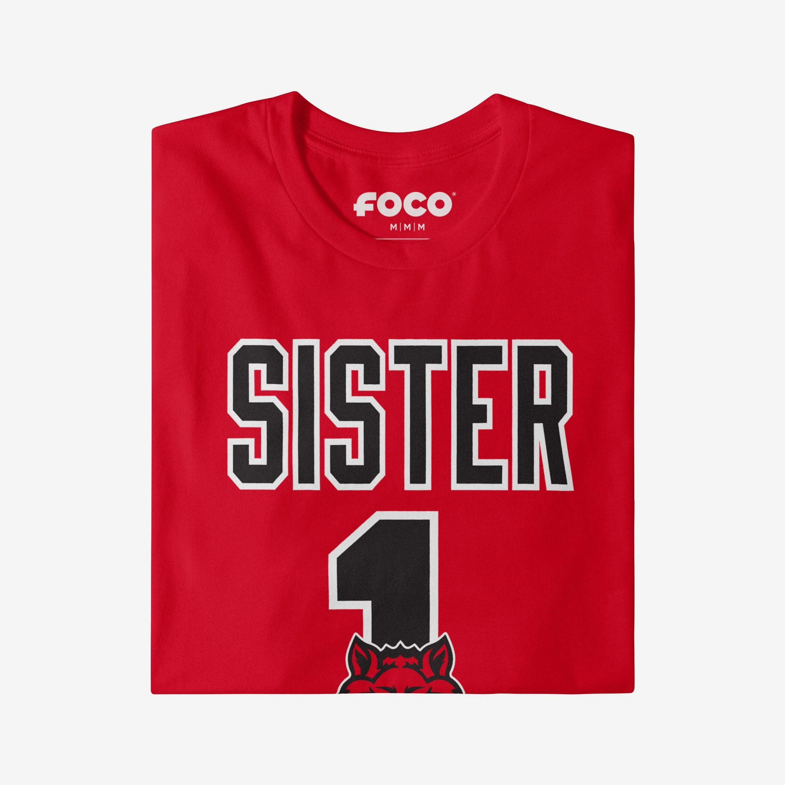 Arkansas State Red Wolves Number 1 Sister T-Shirt - Image 3