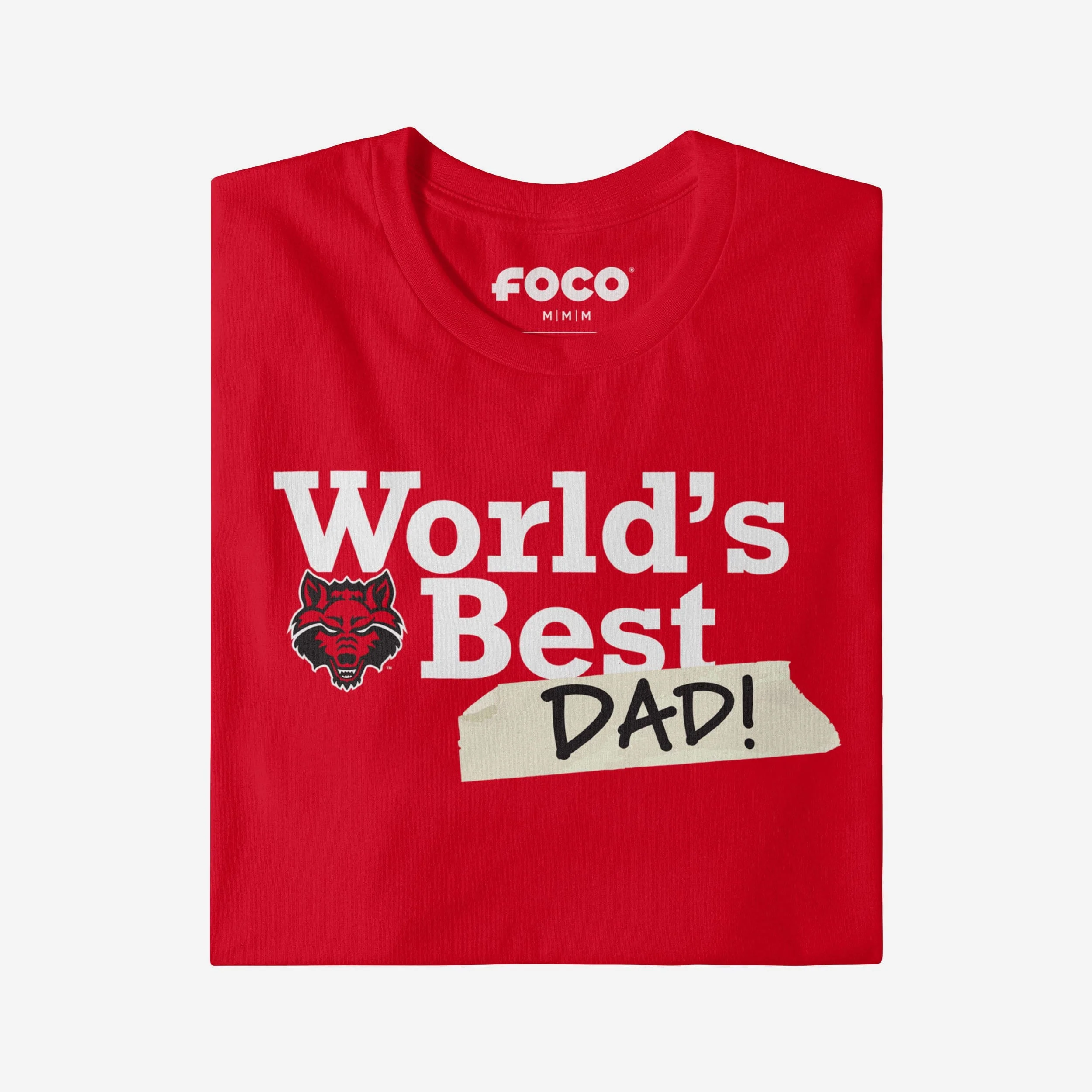 Arkansas State Red Wolves World's Best Dad T-Shirt - Image 3
