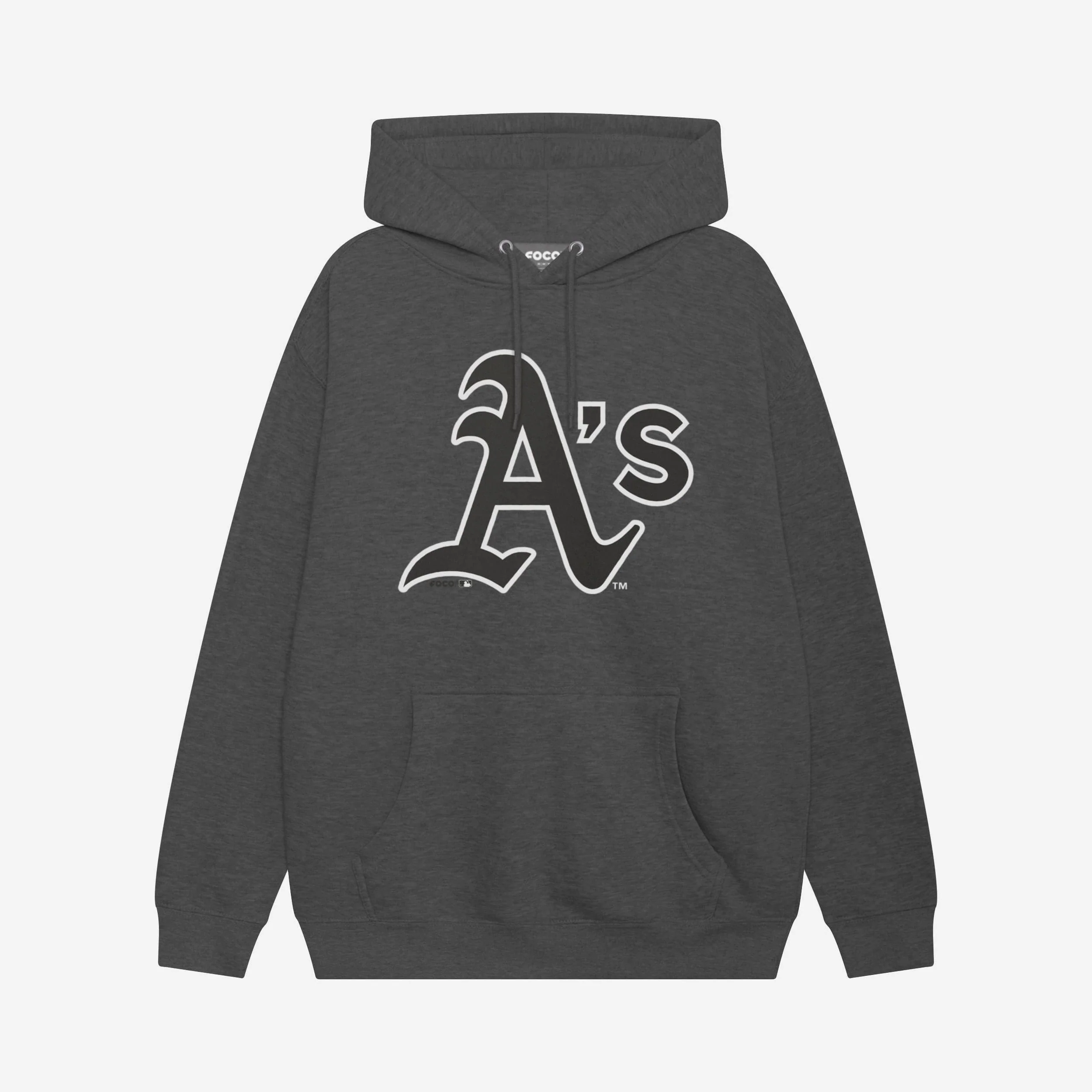 Athletics Black & White Primary Logo Hoodie