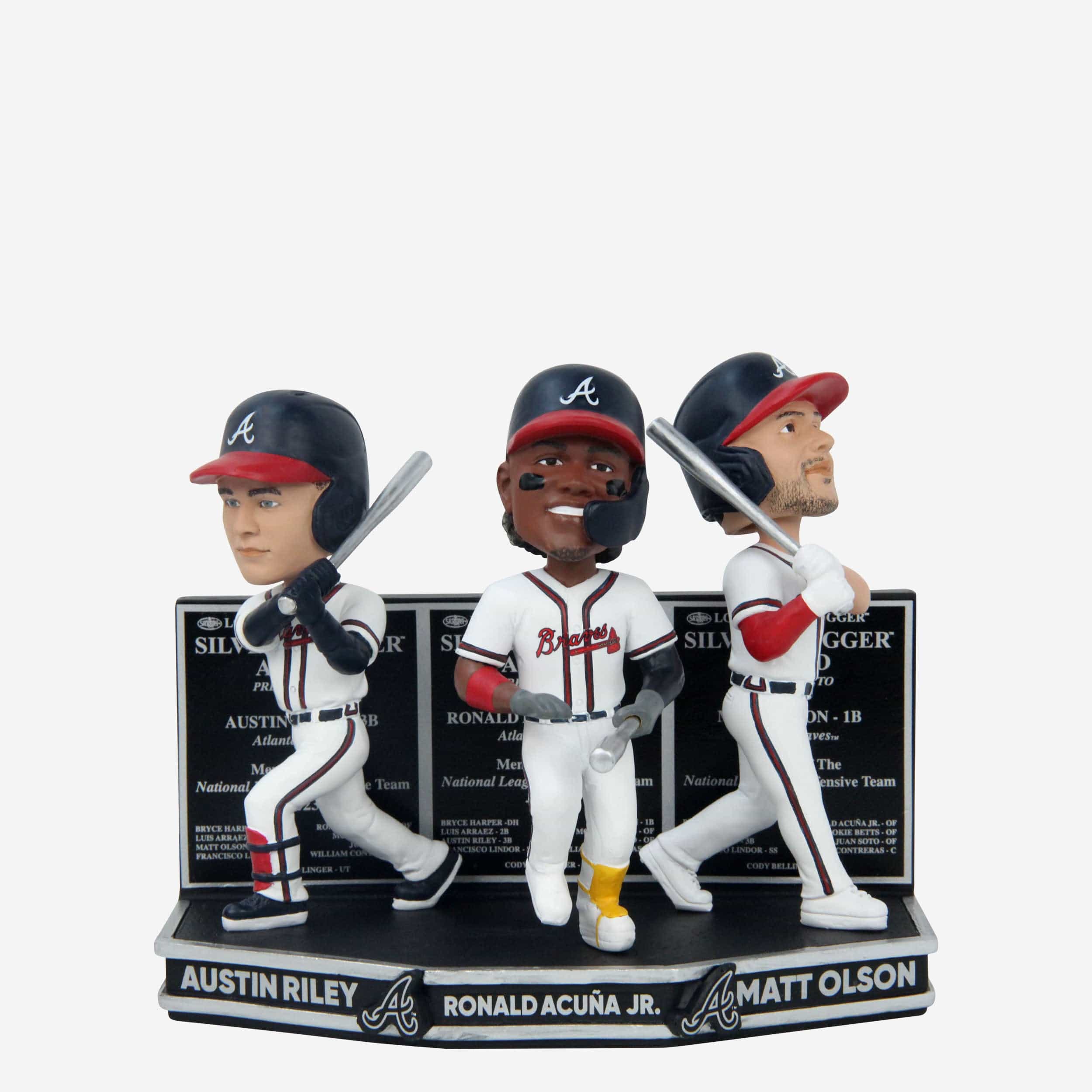 Atlanta Braves 2023 Silver Slugger Mini Bobblehead Scene