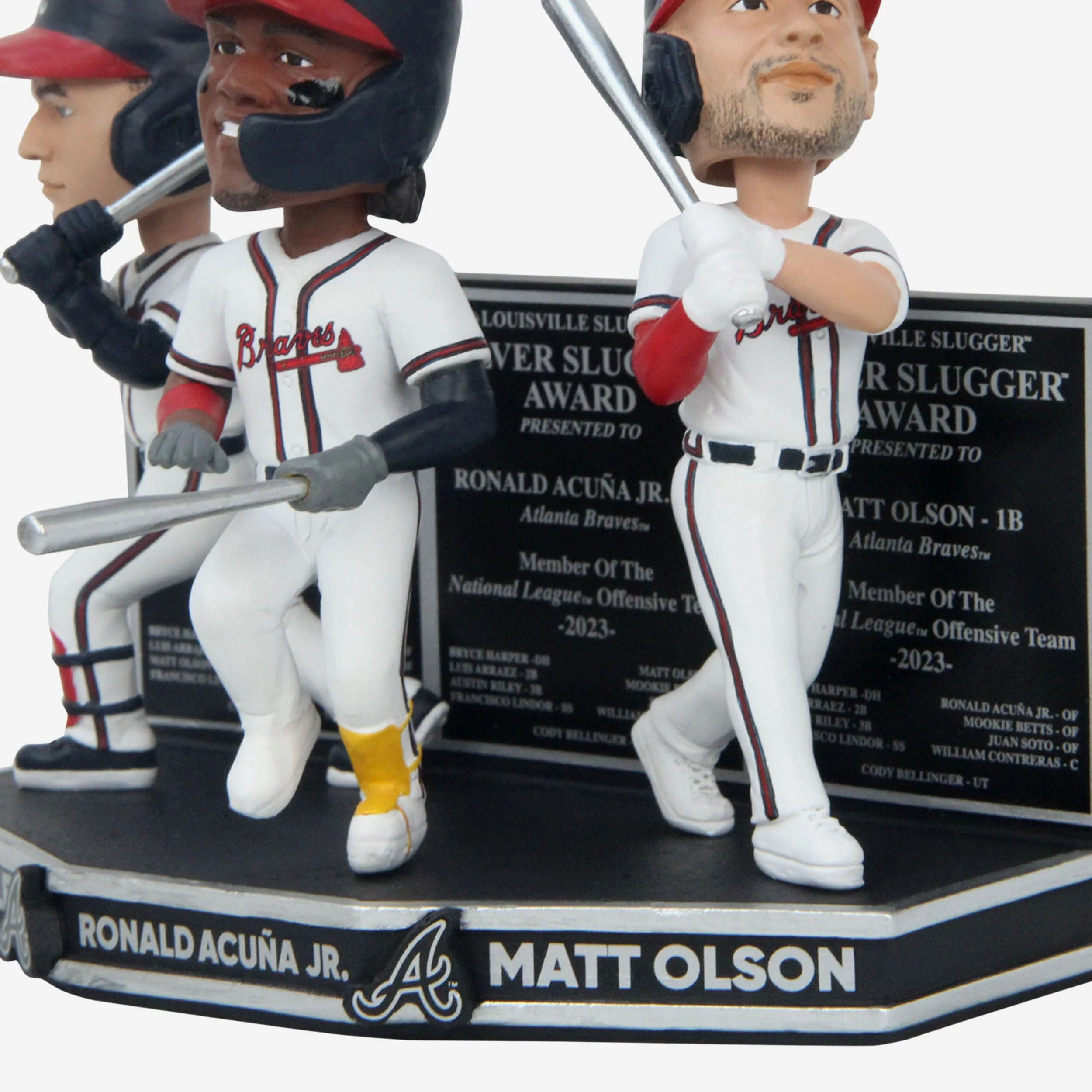 Atlanta Braves 2023 Silver Slugger Mini Bobblehead Scene - Image 5