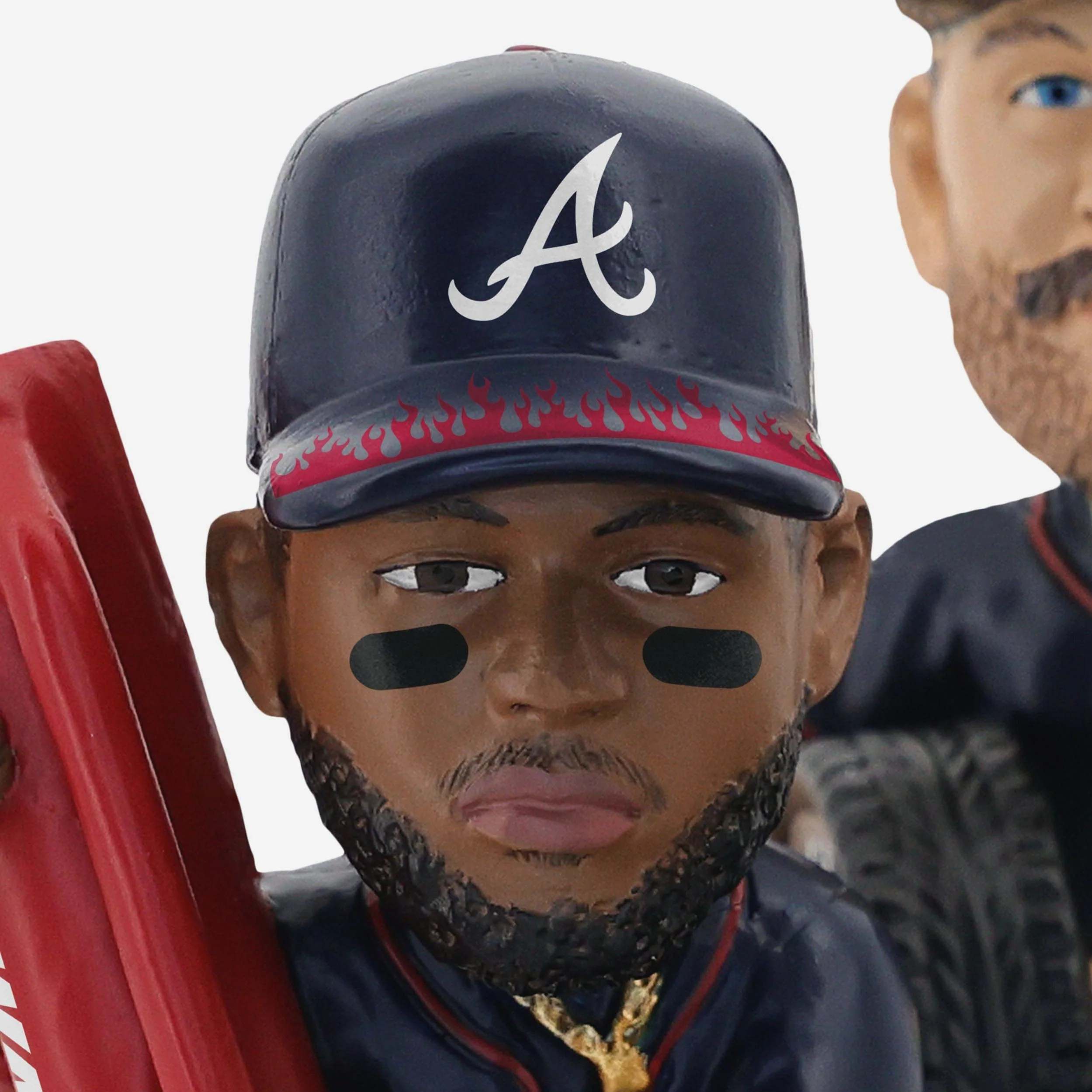 Atlanta Braves 2025 MLB Speedway Classic Pit Crew Mini Bobblehead Scene - Image 2