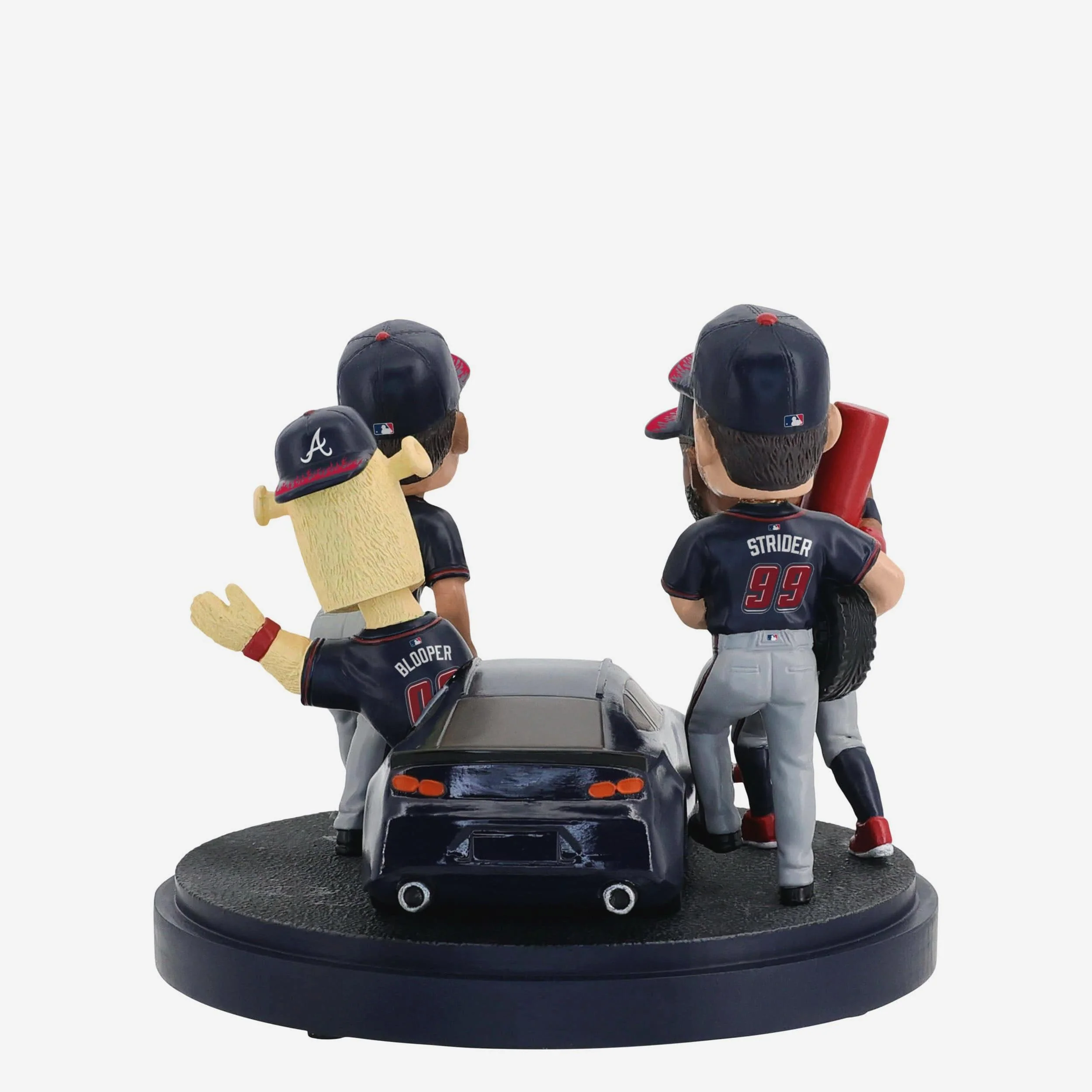 Atlanta Braves 2025 MLB Speedway Classic Pit Crew Mini Bobblehead Scene - Image 6
