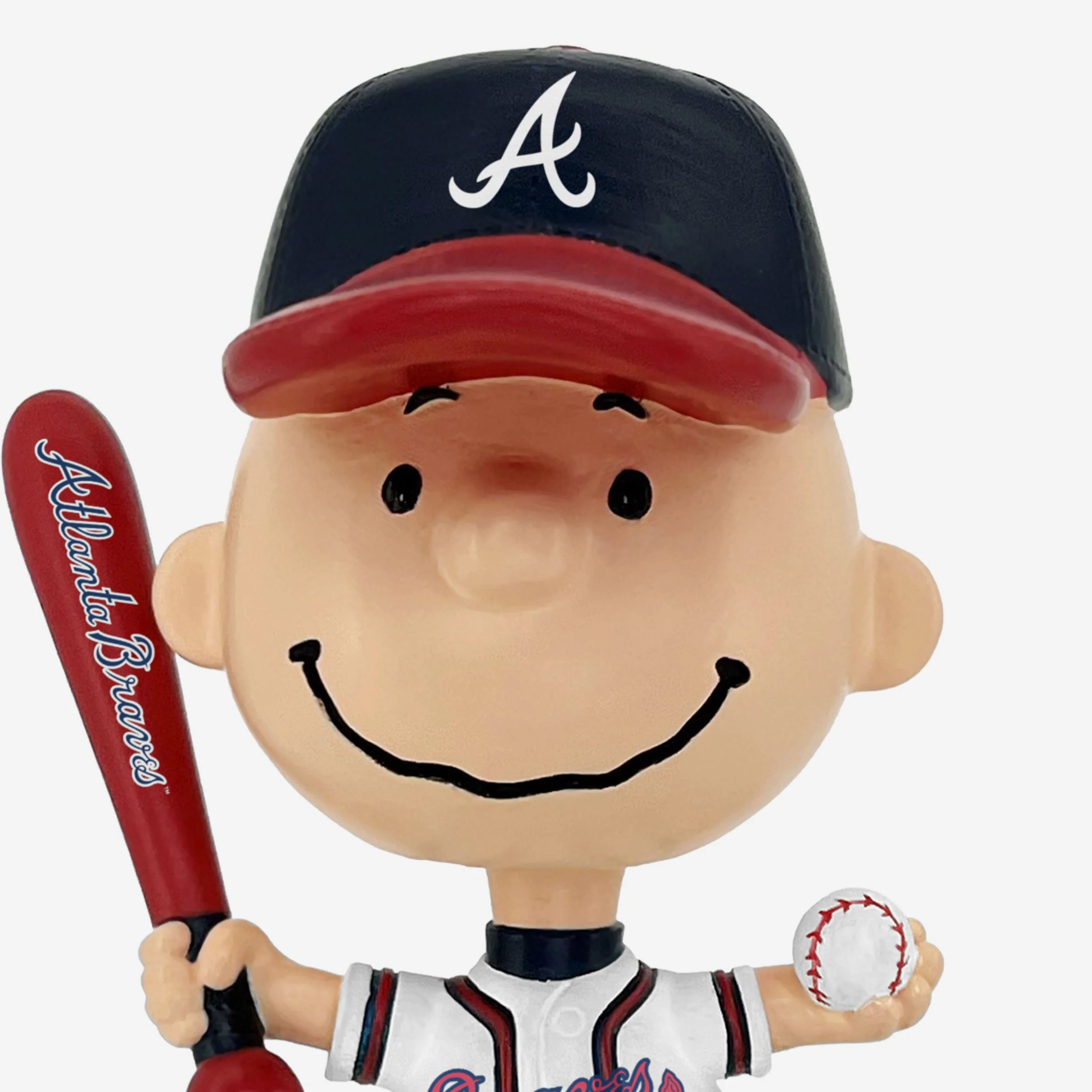 Atlanta Braves Charlie Brown Peanuts Mini Bighead Bobblehead - Image 2