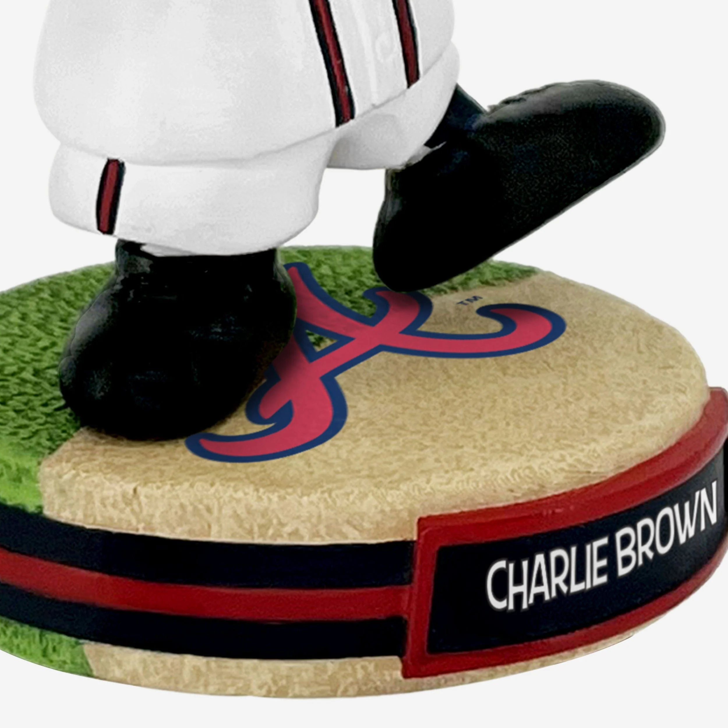 Atlanta Braves Charlie Brown Peanuts Mini Bighead Bobblehead - Image 3