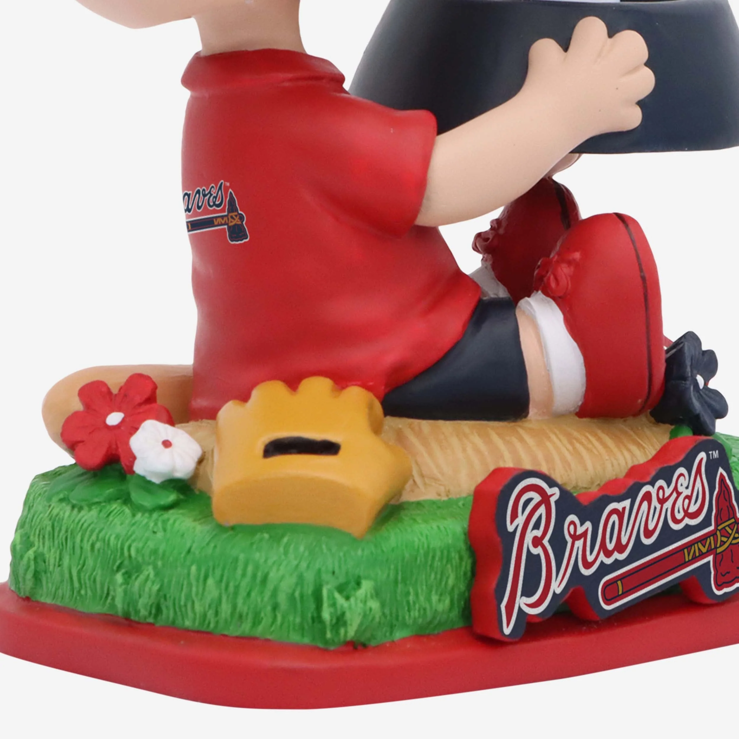 Atlanta Braves Charlie Brown & Snoopy Peanuts Dual Mini Bighead Bobblehead - Image 4
