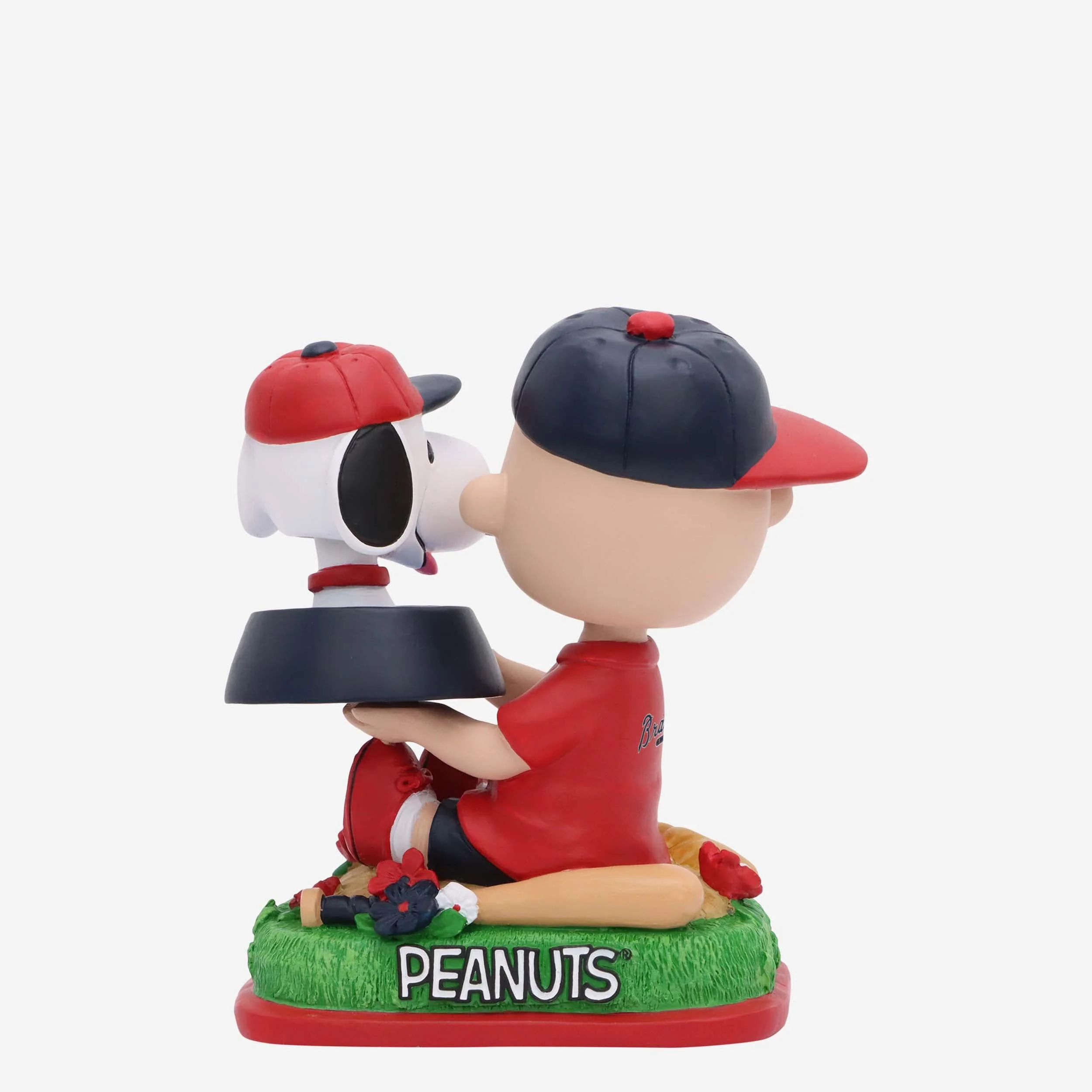 Atlanta Braves Charlie Brown & Snoopy Peanuts Dual Mini Bighead Bobblehead - Image 6