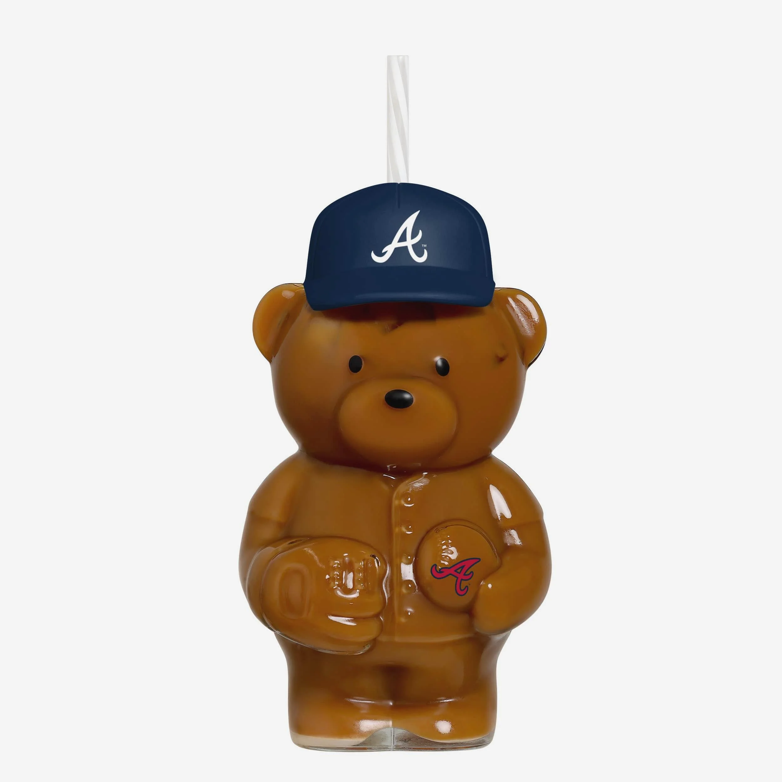 Atlanta Braves Glass Bear Tumbler - Image 2