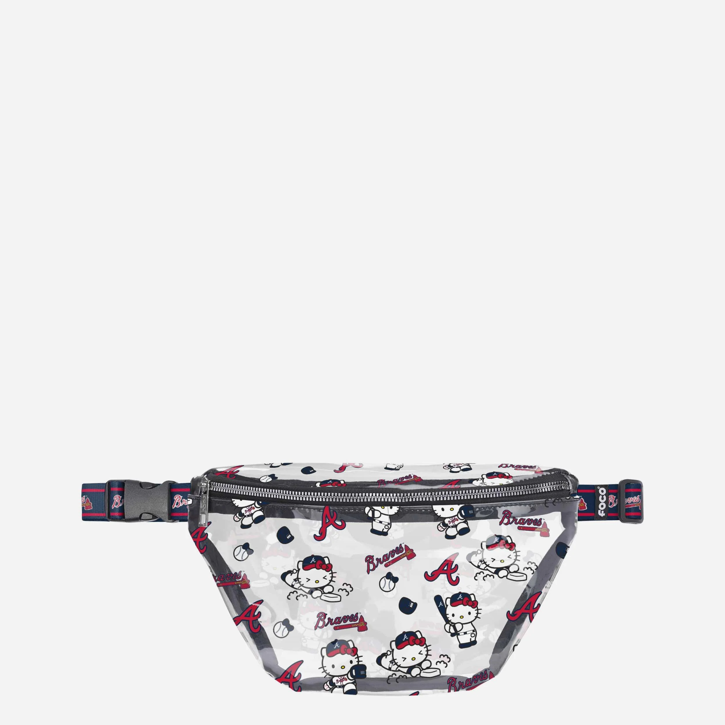 Atlanta Braves Hello Kitty® Clear Fanny Pack