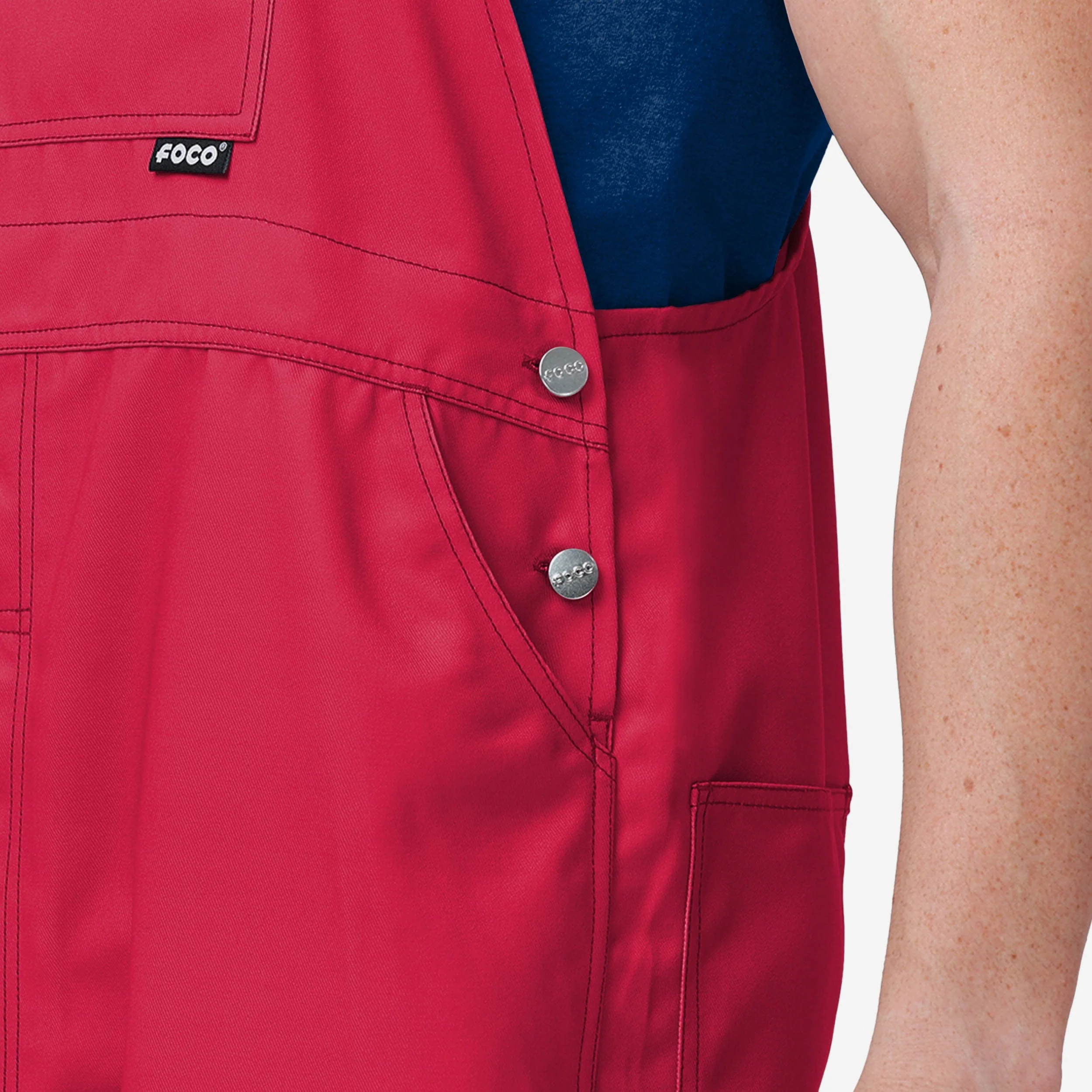 Atlanta Braves Mens Big Logo Bib Overalls - Image 5