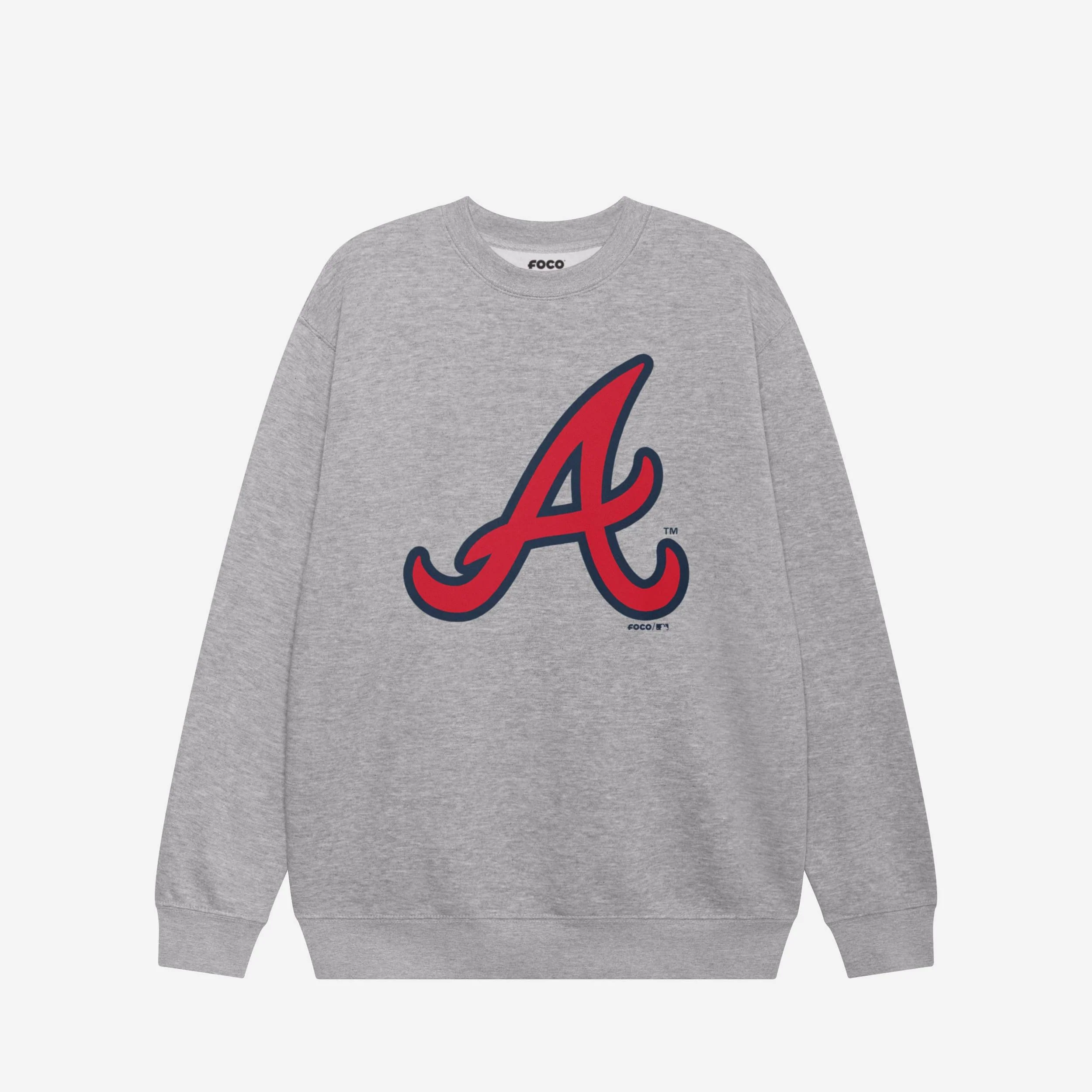 Atlanta Braves Primary Logo Crew Neck Sweatshirt - Image 5