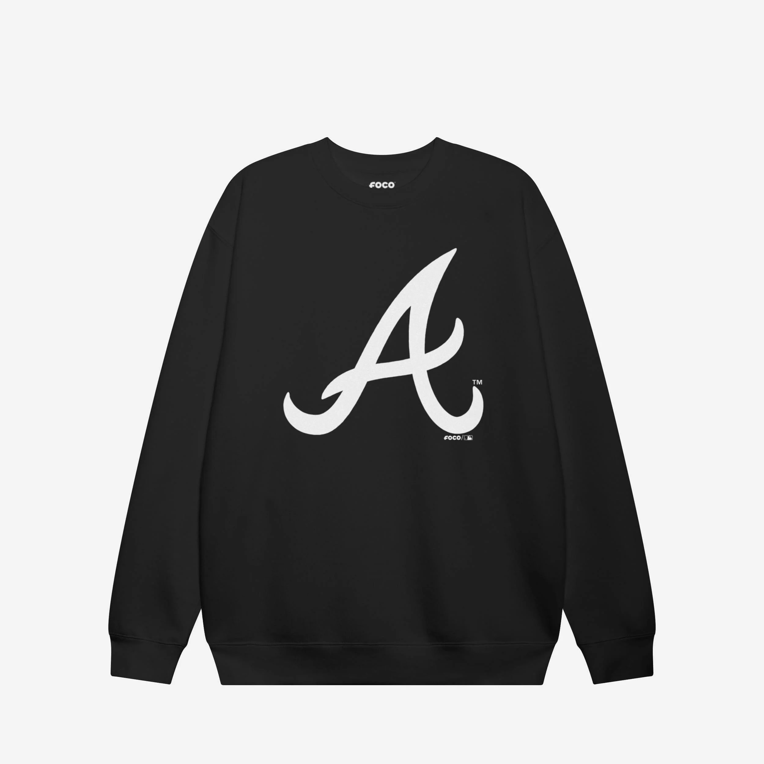 Atlanta Braves Primary Logo Crew Neck Sweatshirt - Image 7