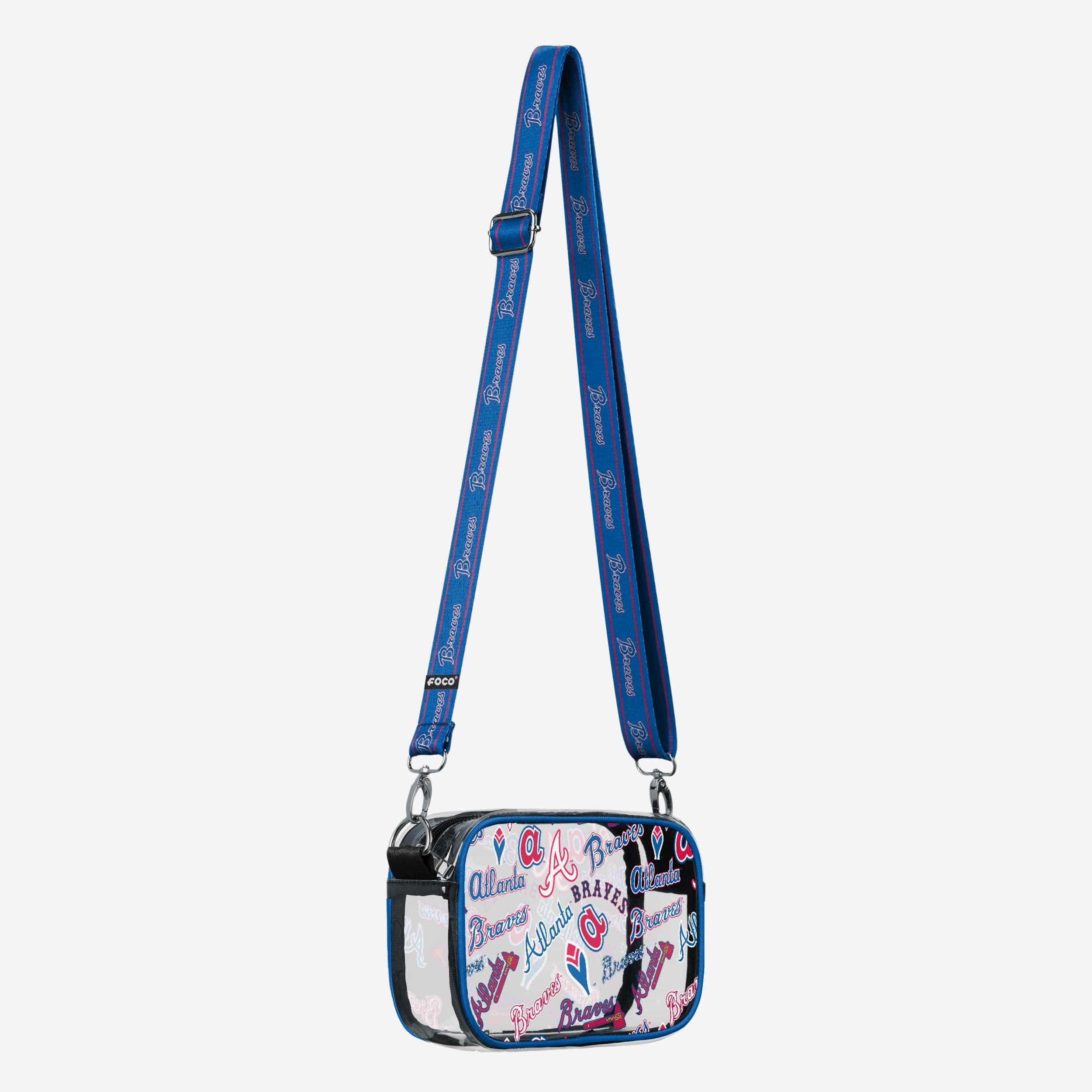 Atlanta Braves Repeat Retro Print Clear Crossbody Bag - Image 2