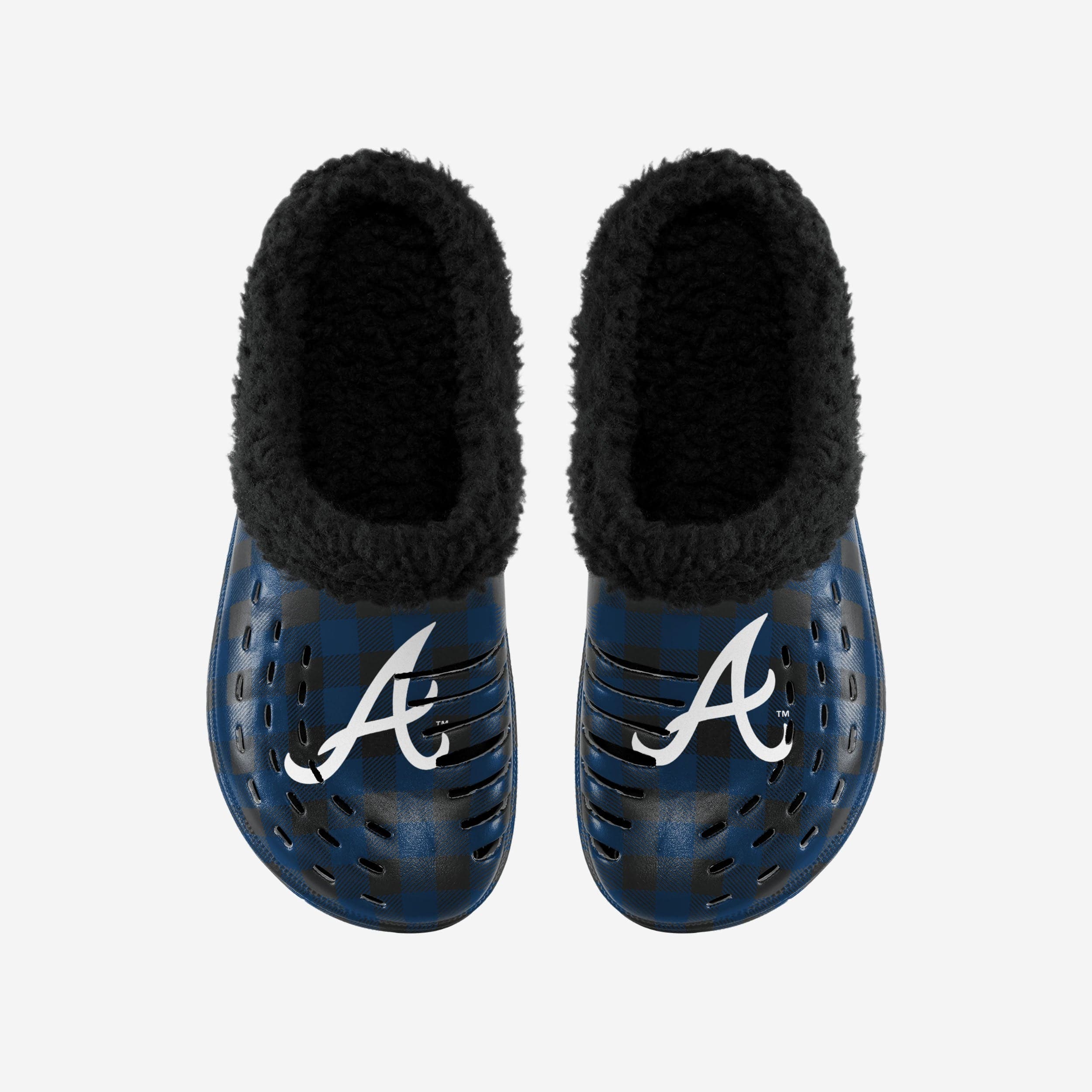 Atlanta Braves Sherpa Lined Buffalo Check Clog - Image 4