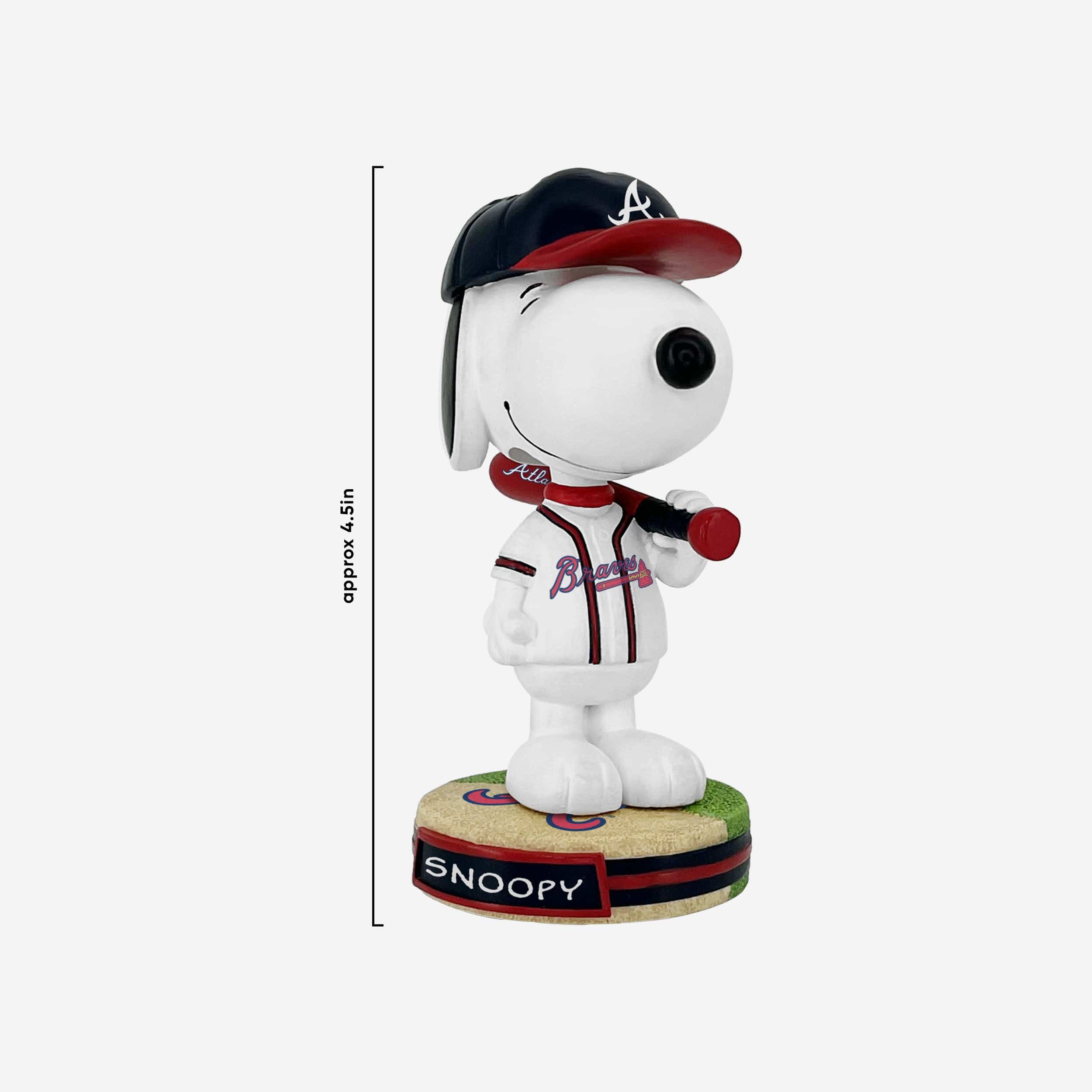 Atlanta Braves Snoopy Peanuts Mini Bighead Bobblehead - Image 4