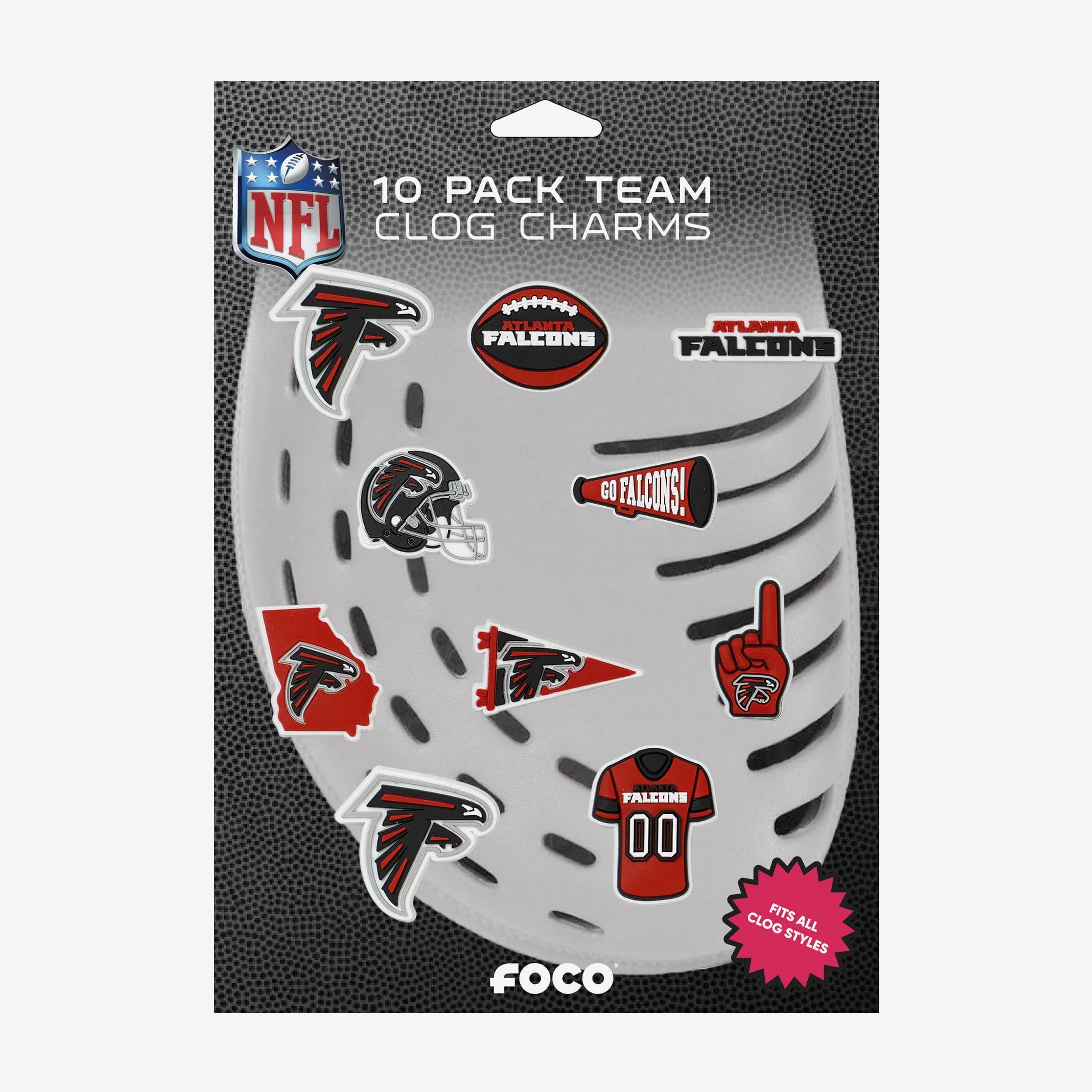 Atlanta Falcons 10 Pack Team Clog Charms - Image 5